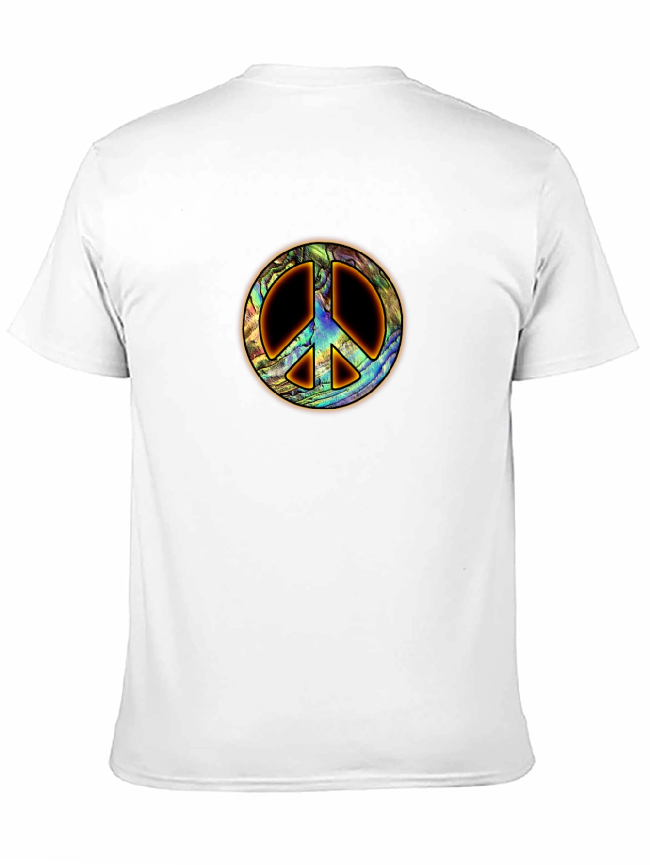 Peace Sign T-Shirt - Abalone Shell Design