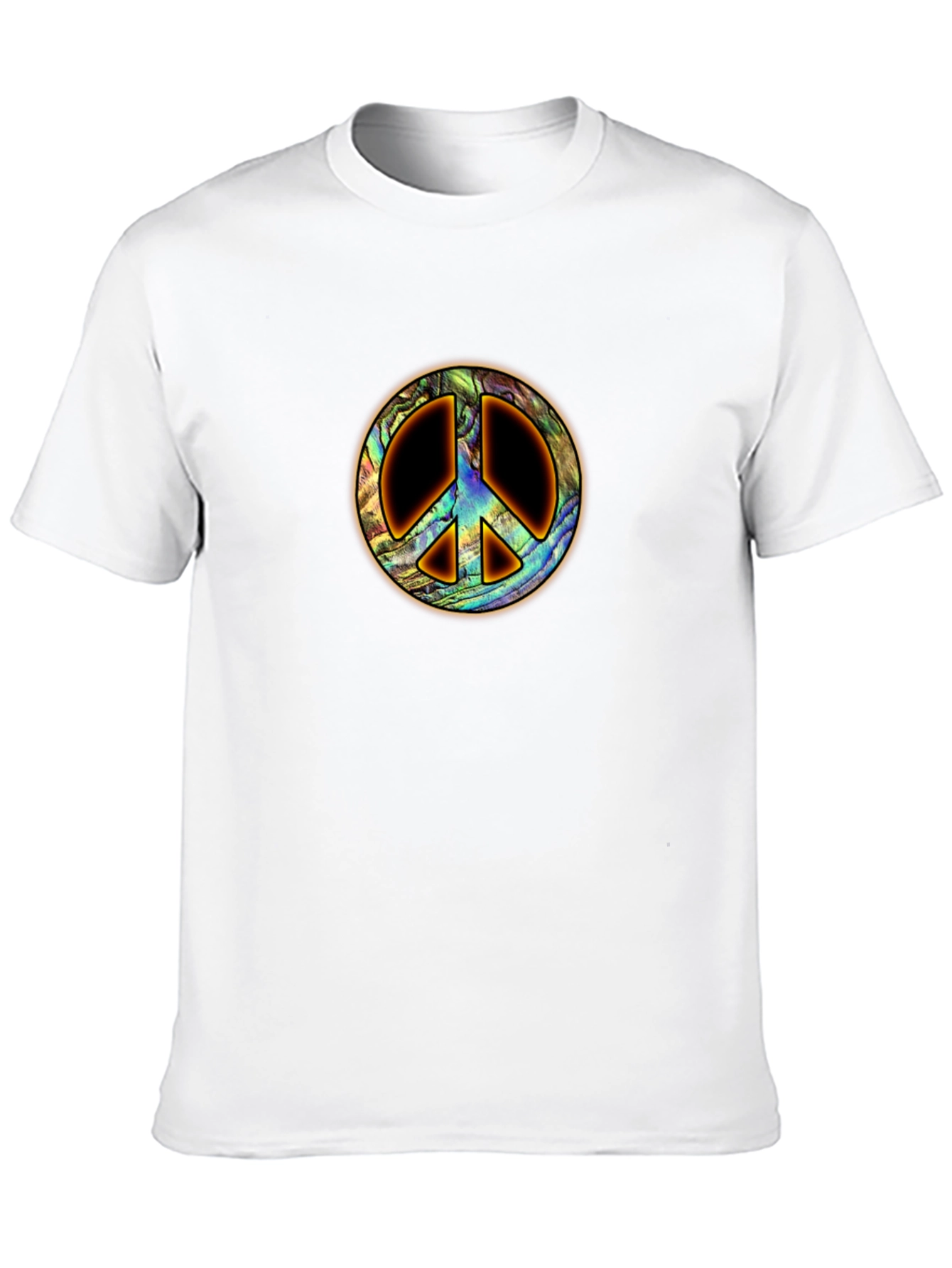 Peace Sign T-Shirt - Abalone Shell Design
