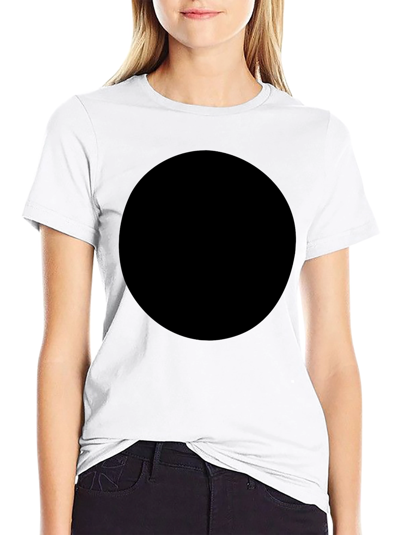 Black Crew Neck Short Sleeve T-Shirt