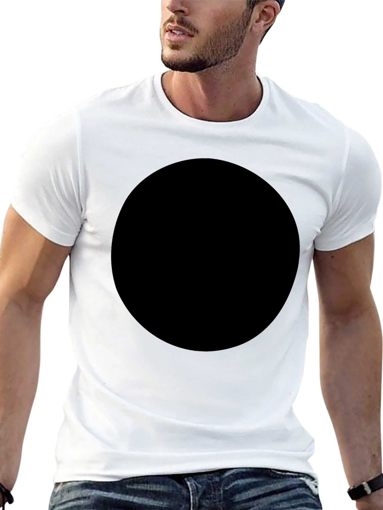 Black Crew Neck Short Sleeve T-Shirt