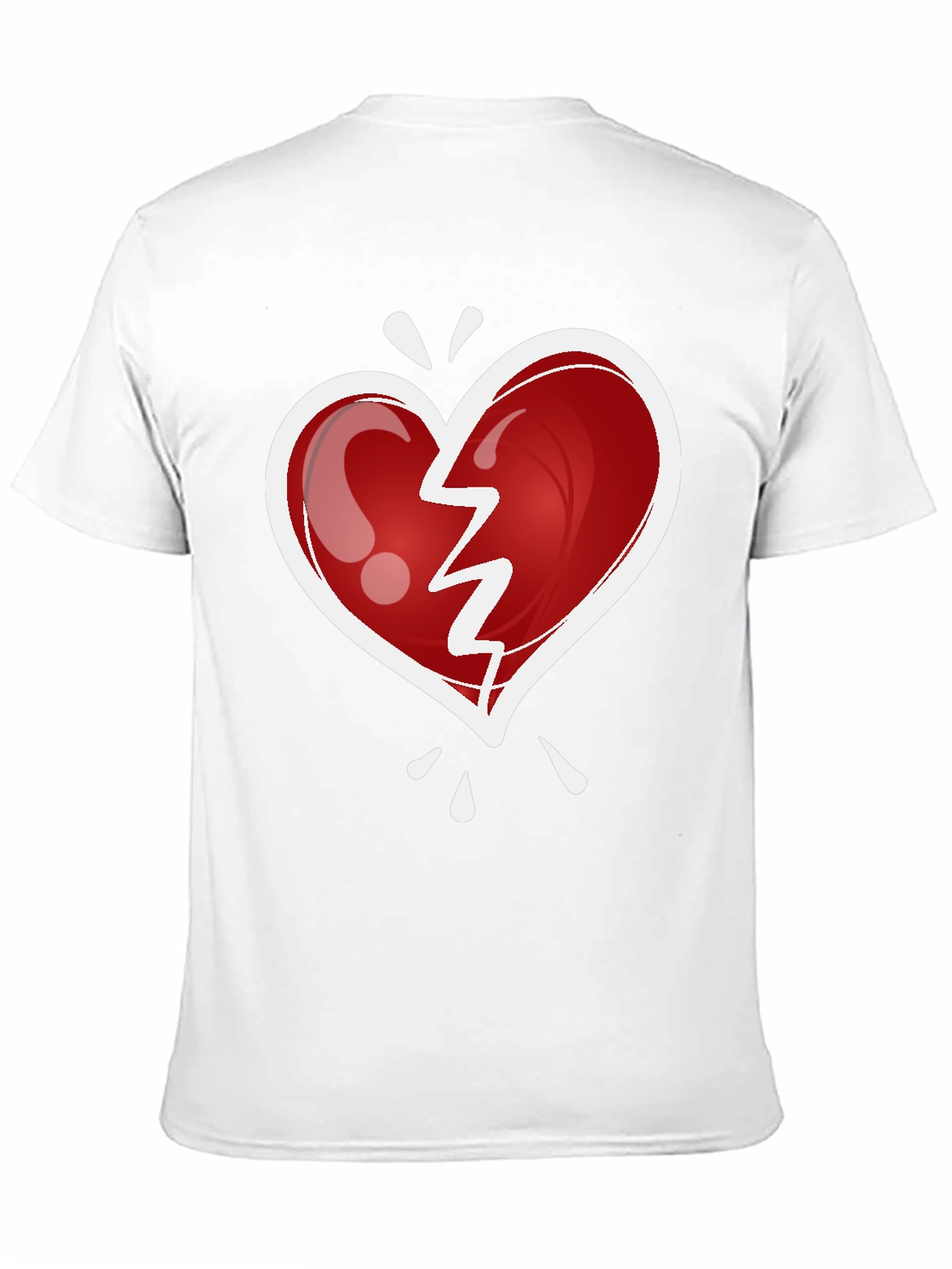 Broken Heart Graphic Tee - Trendy Casual Wear