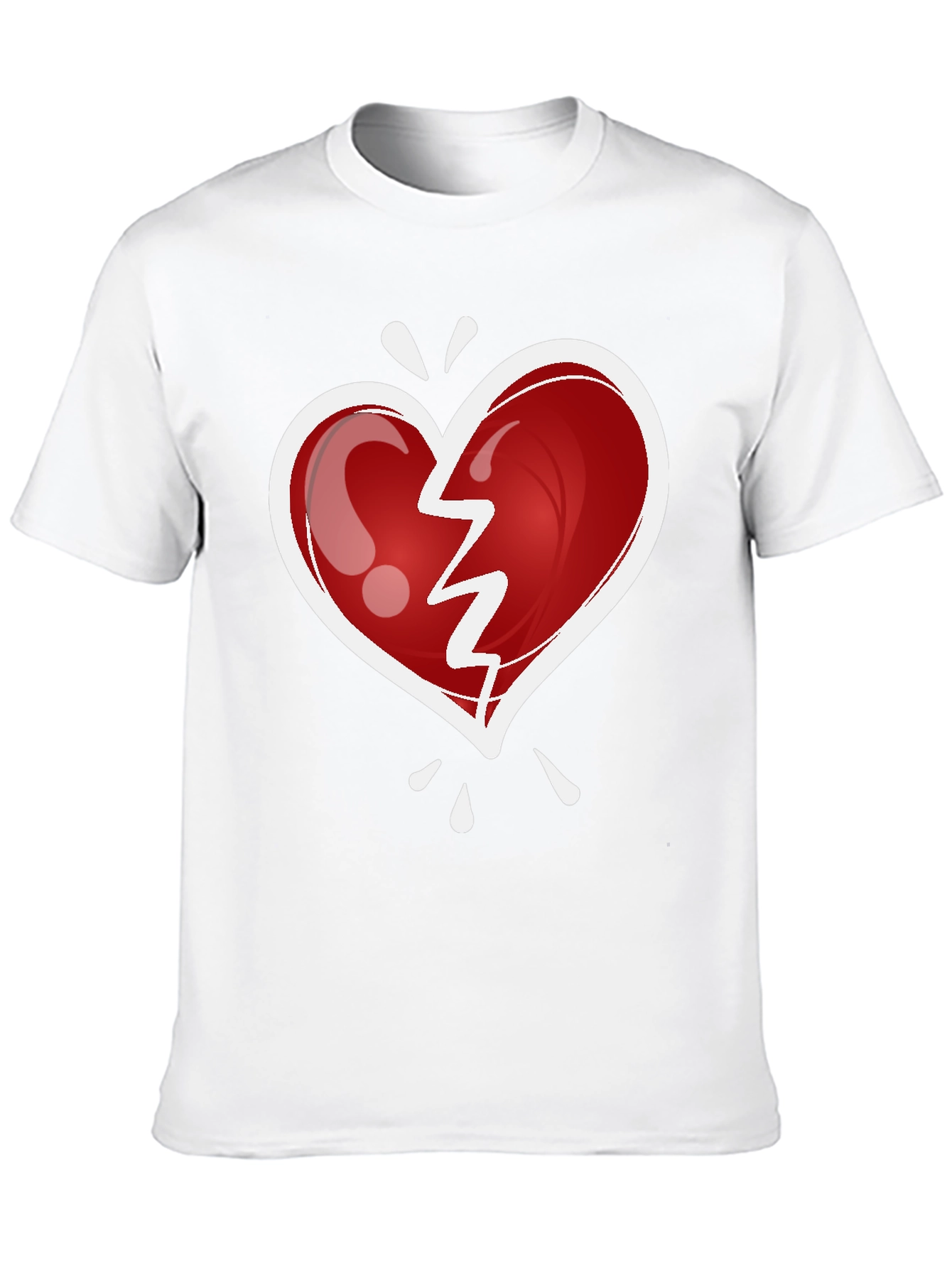Broken Heart Graphic Tee - Trendy Casual Wear