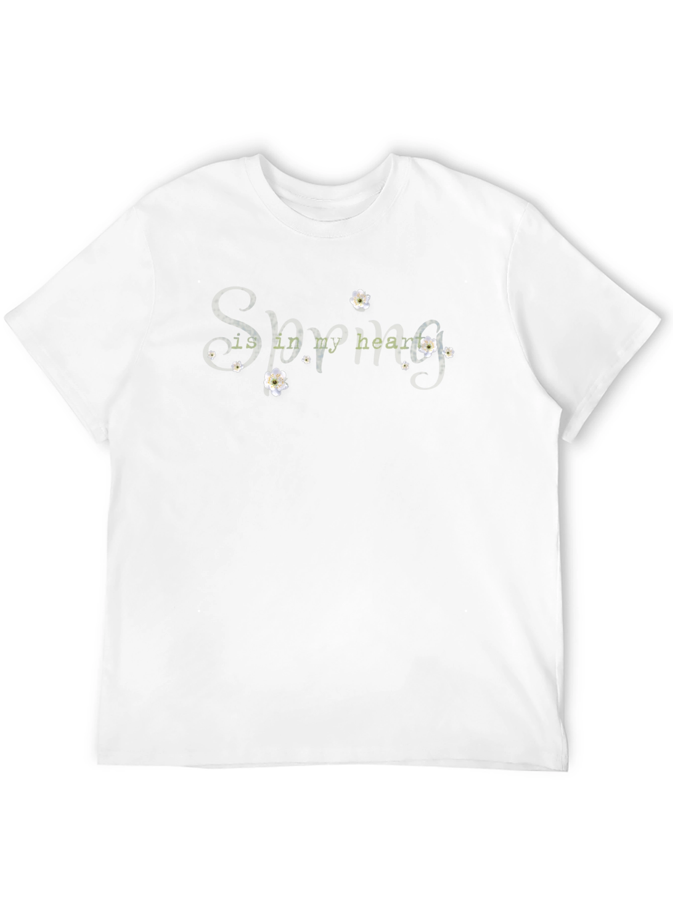 Spring In My Heart Black T-Shirt