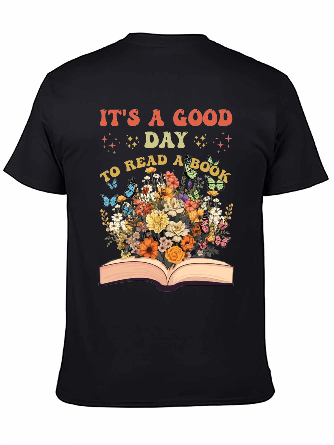 Book Lovers Floral Graphic T-Shirt