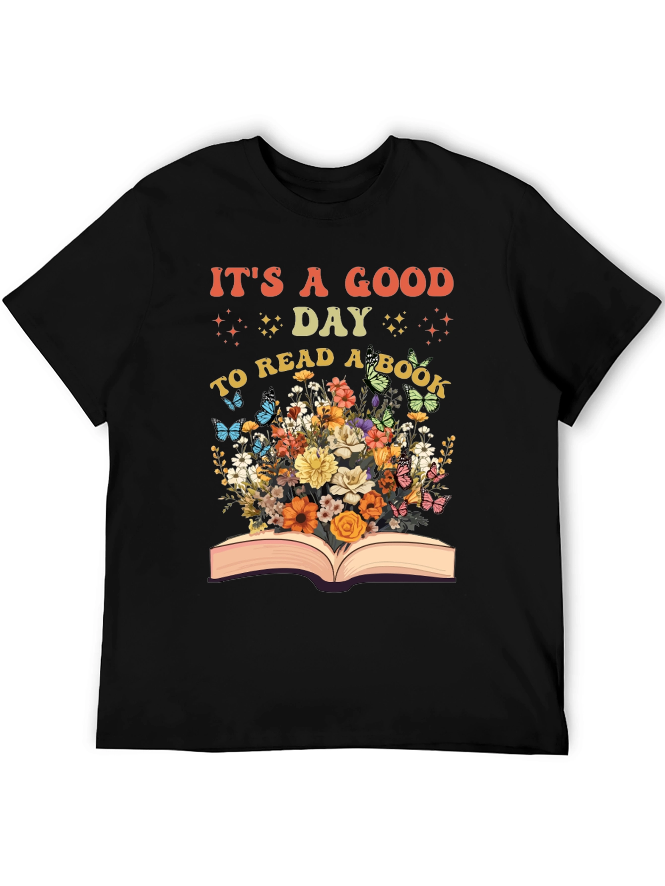 Book Lovers Floral Graphic T-Shirt