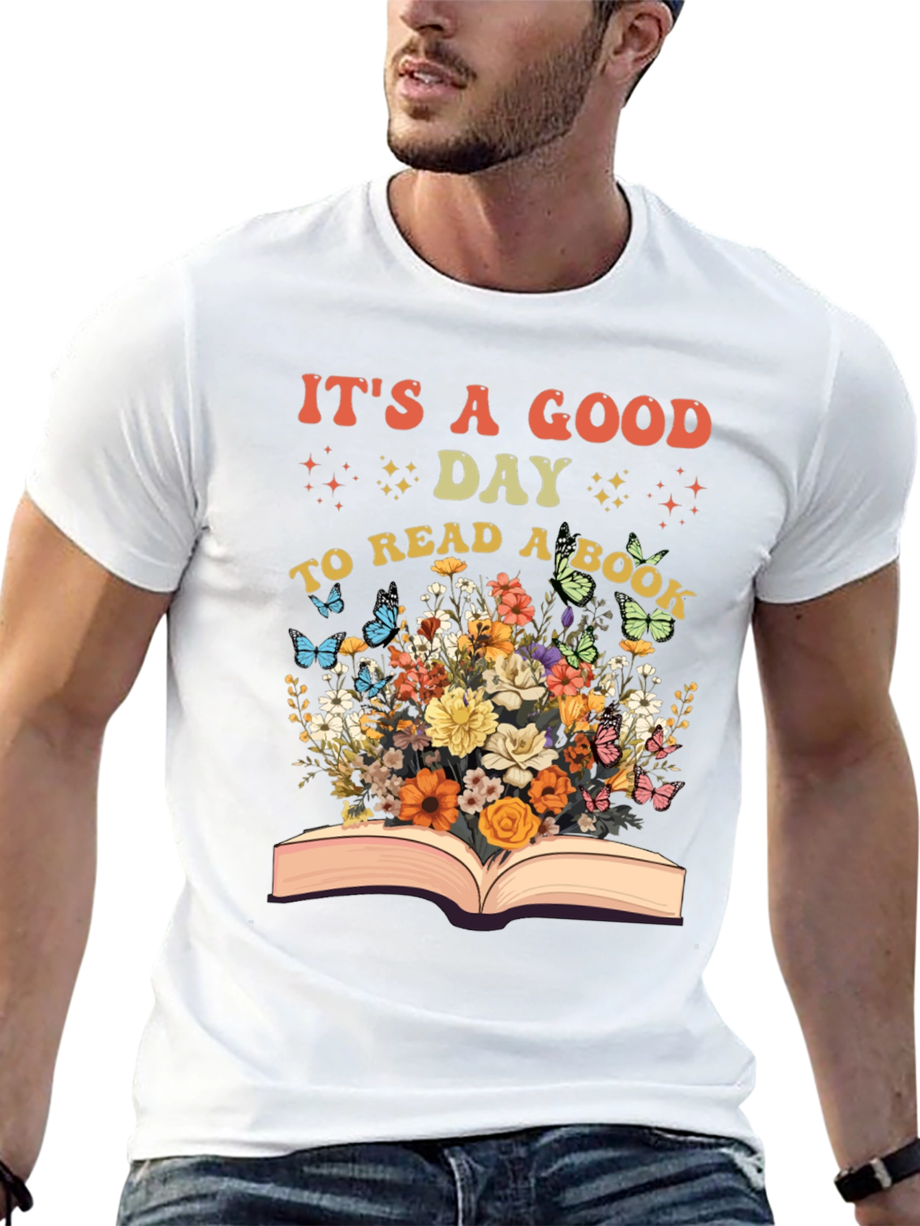 Book Lovers Floral Graphic T-Shirt