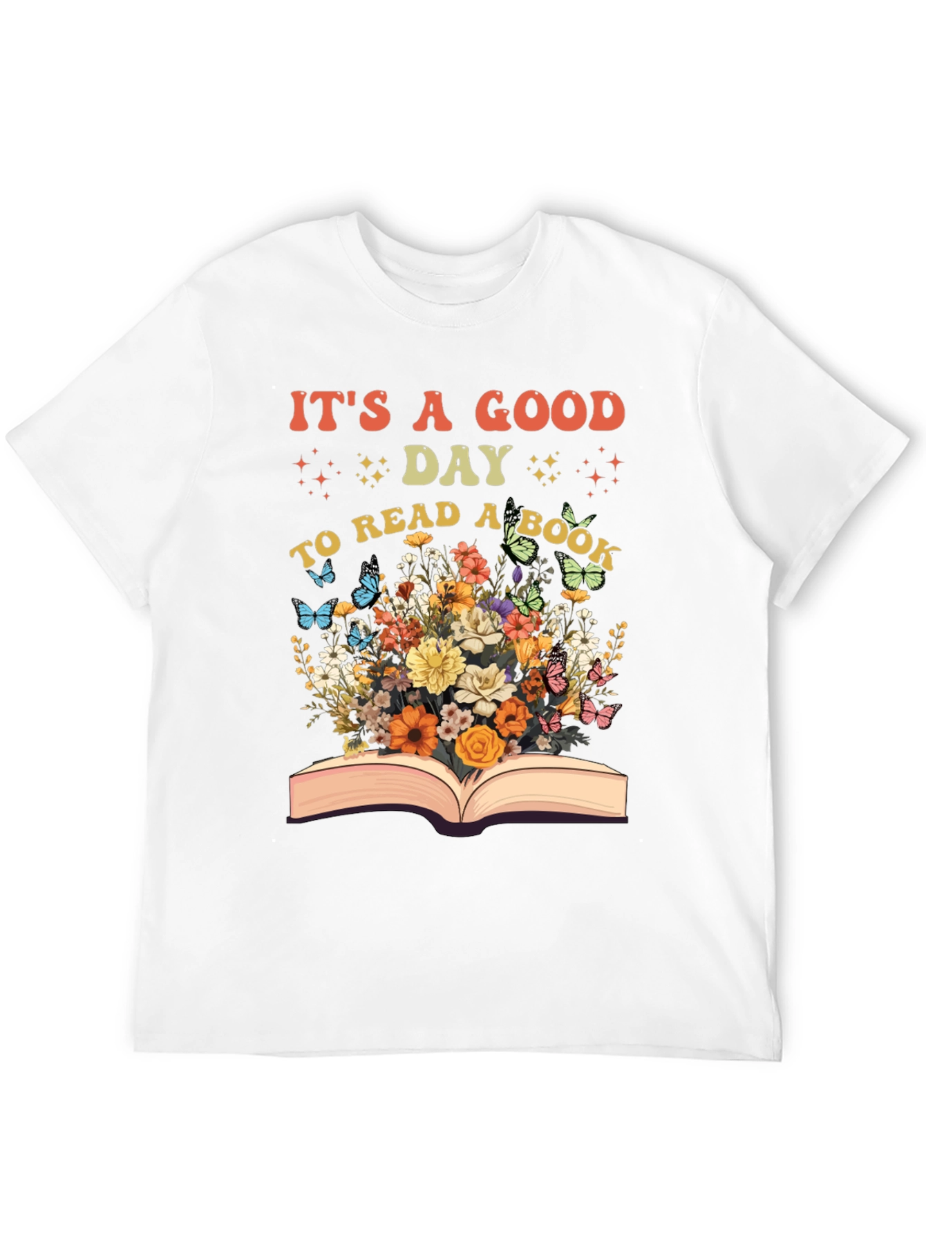 Book Lovers Floral Graphic T-Shirt