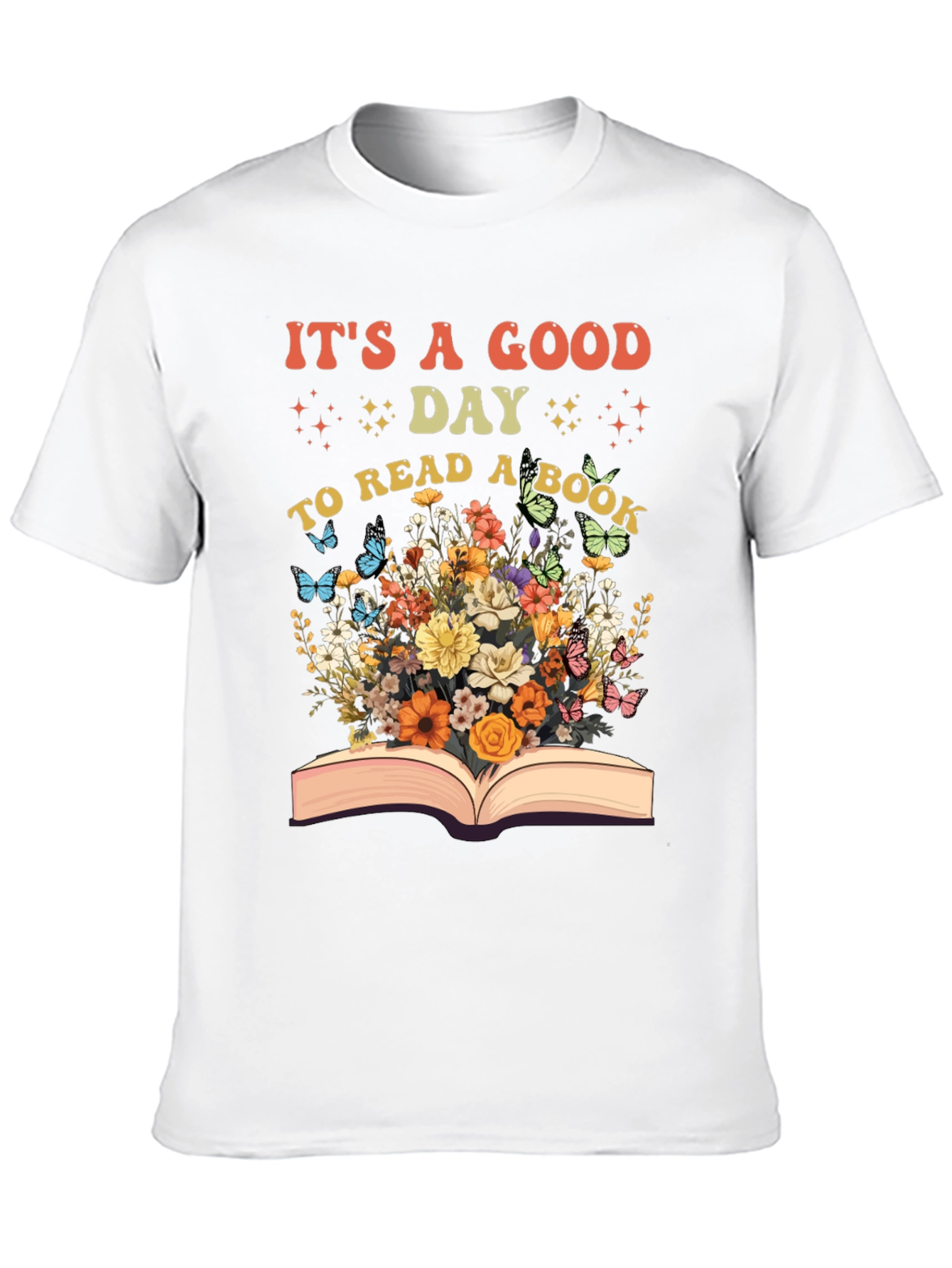 Book Lovers Floral Graphic T-Shirt