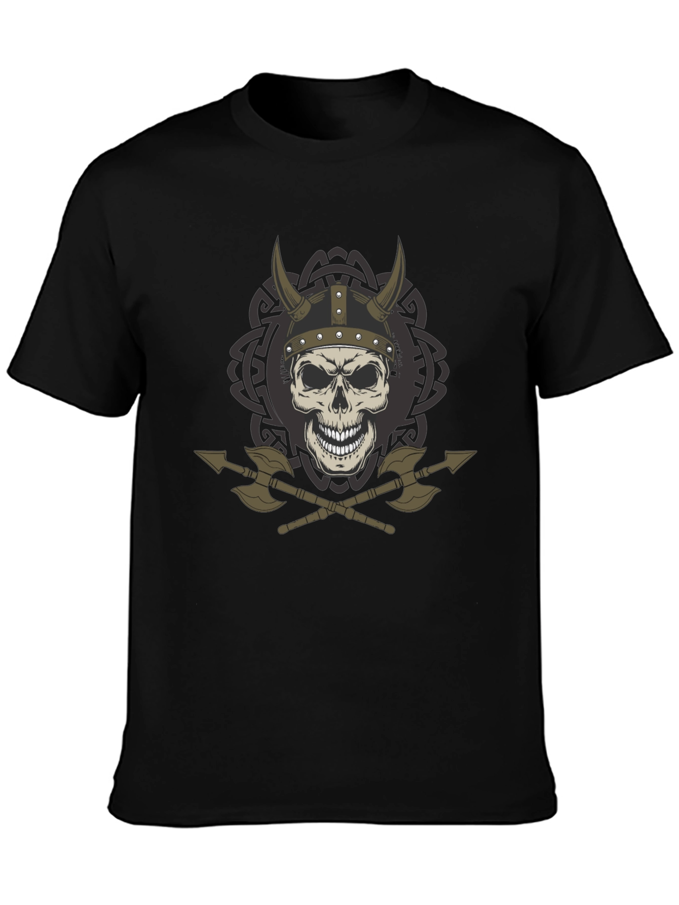 Viking Skull & Axes Graphic T-Shirt