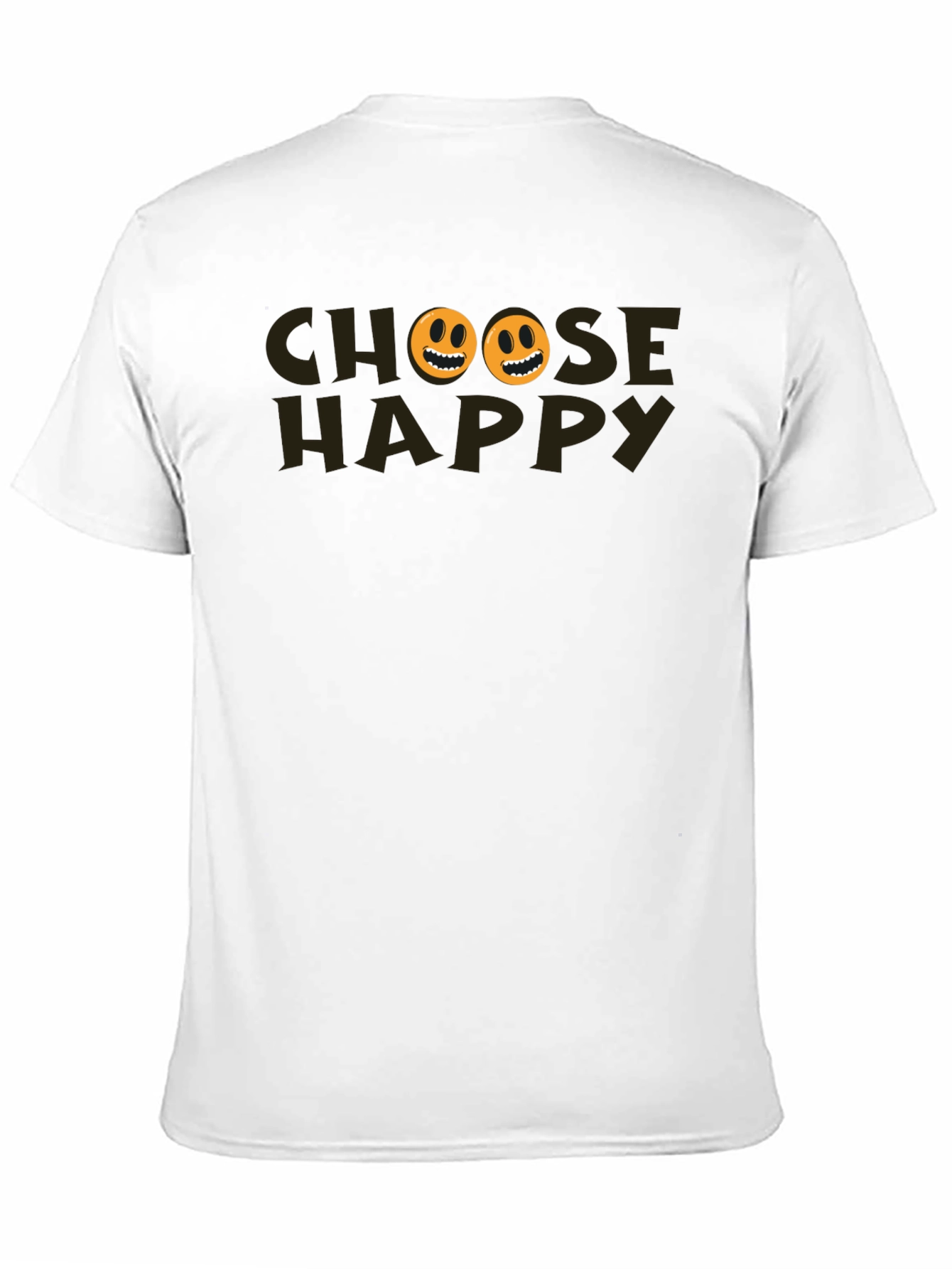 Choose Happy Graphic Tee - Black T-Shirt