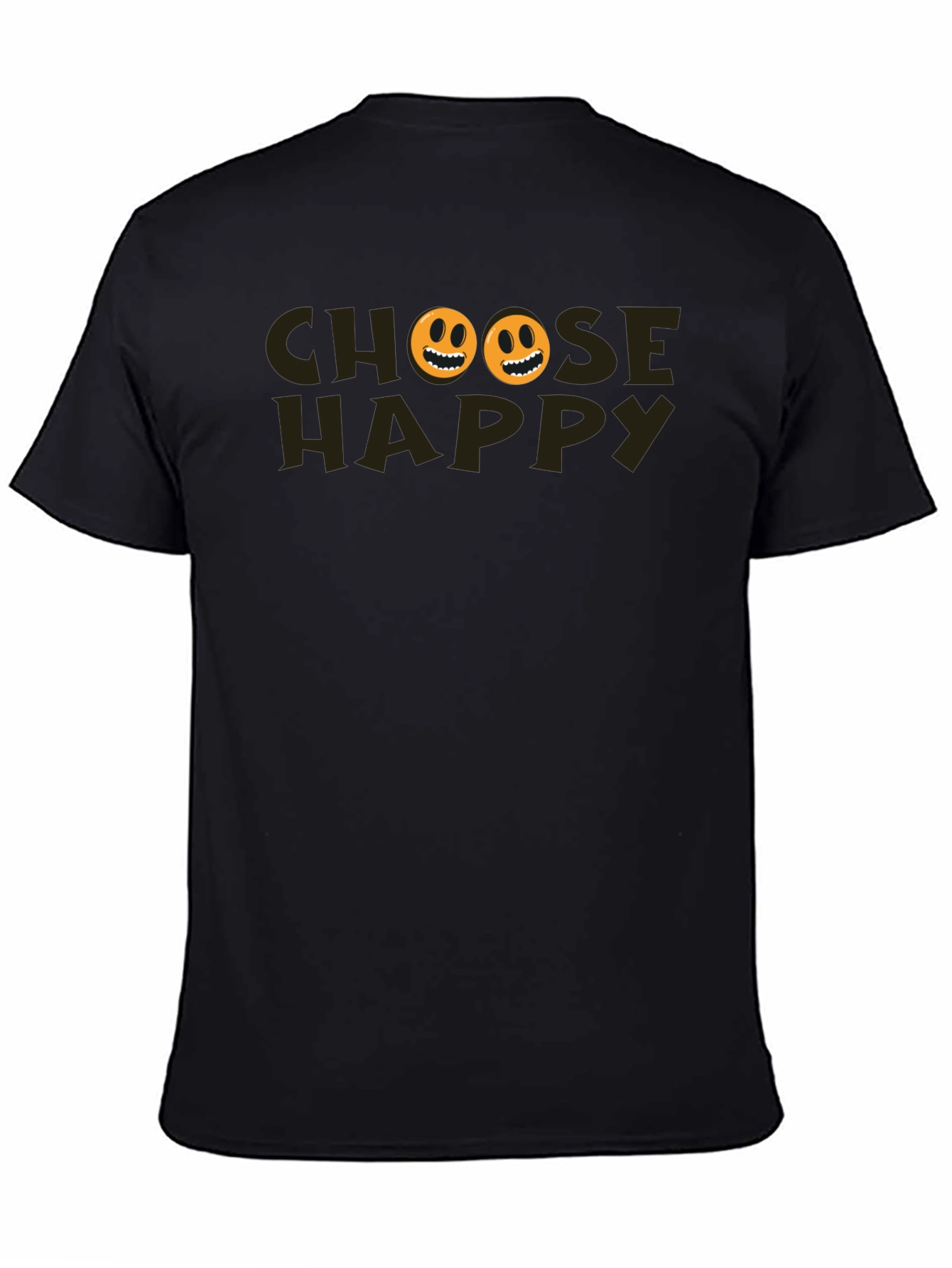 Choose Happy Graphic Tee - Black T-Shirt