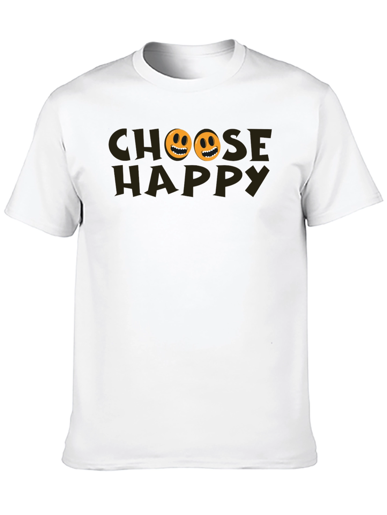 Choose Happy Graphic Tee - Black T-Shirt