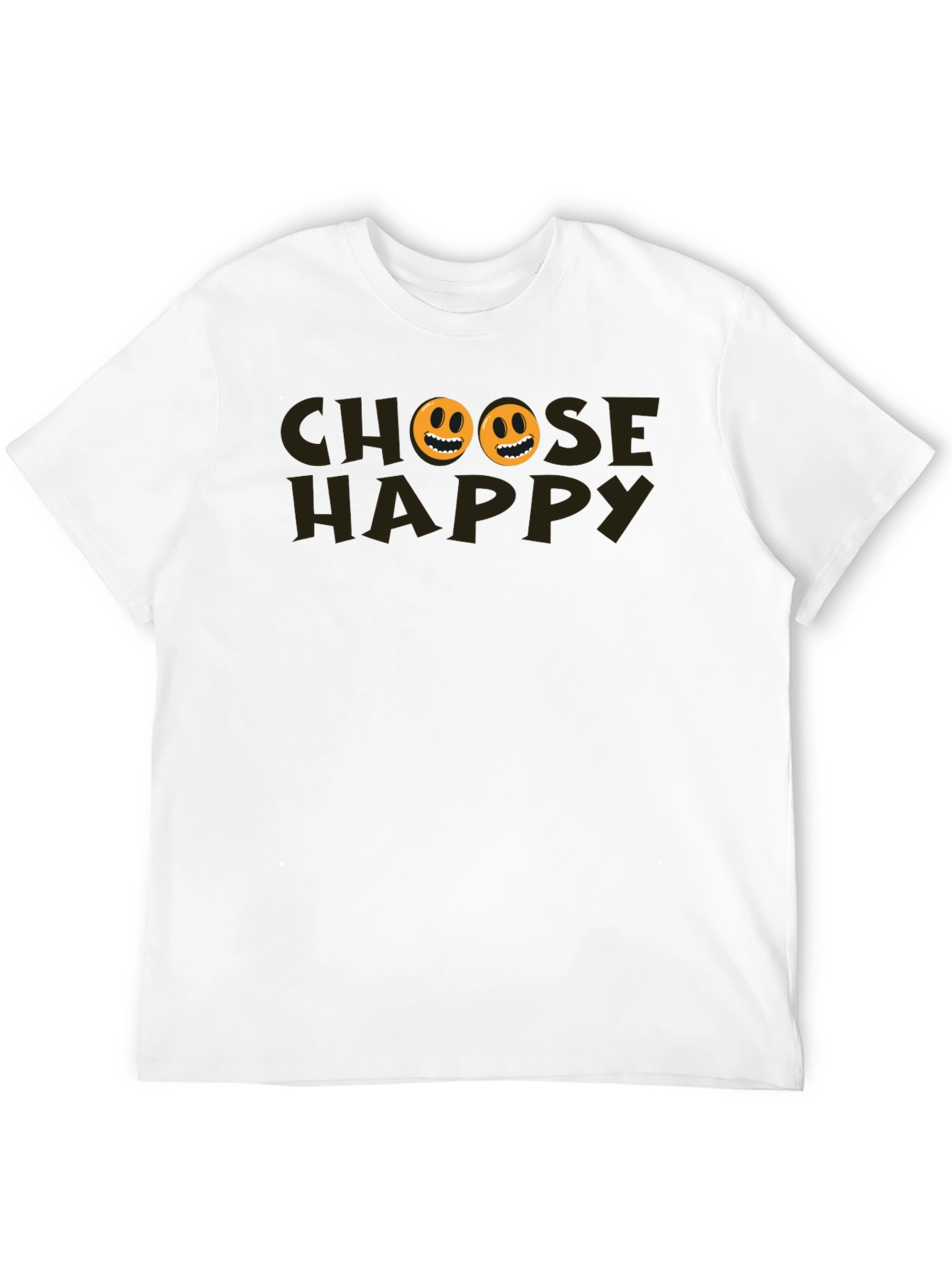 Choose Happy Graphic Tee - Black T-Shirt