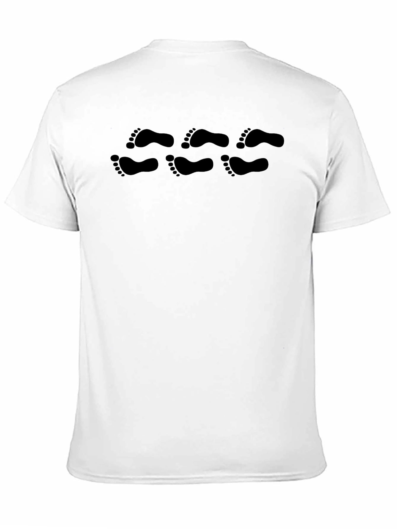 Footprint Graphic Print Tee - Black