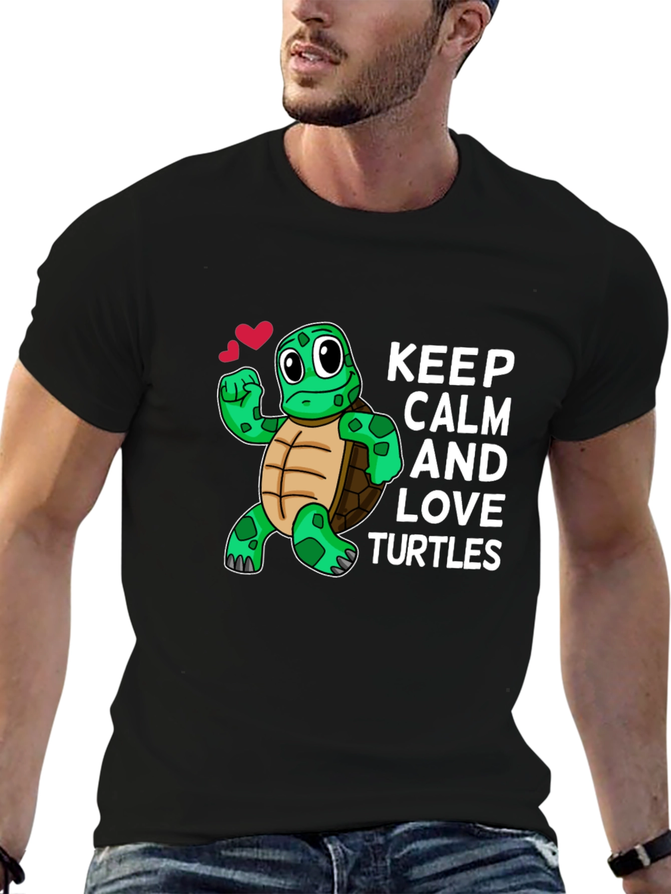 Keep Calm Love Turtles Graphic Tee