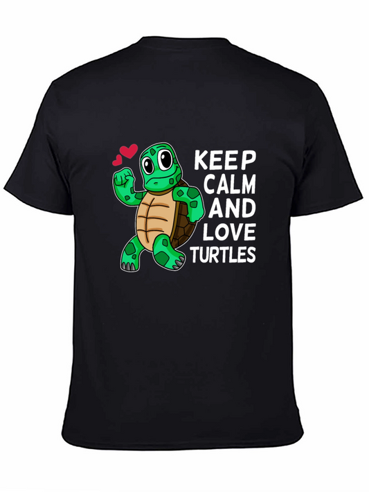 Keep Calm Love Turtles Graphic Tee