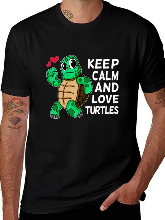 Keep Calm Love Turtles Graphic Tee