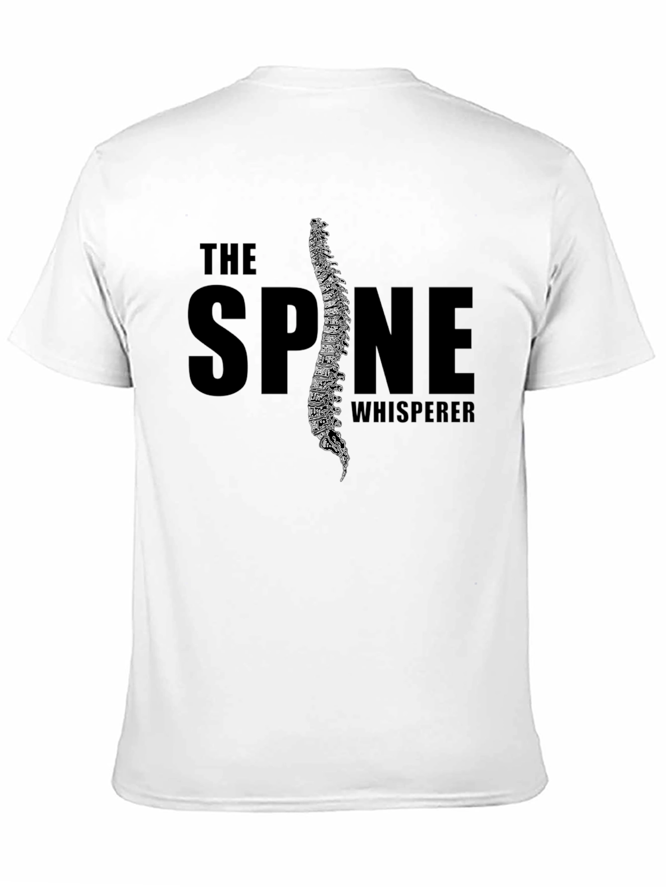 The Spine Whisperer Black Graphic T-Shirt