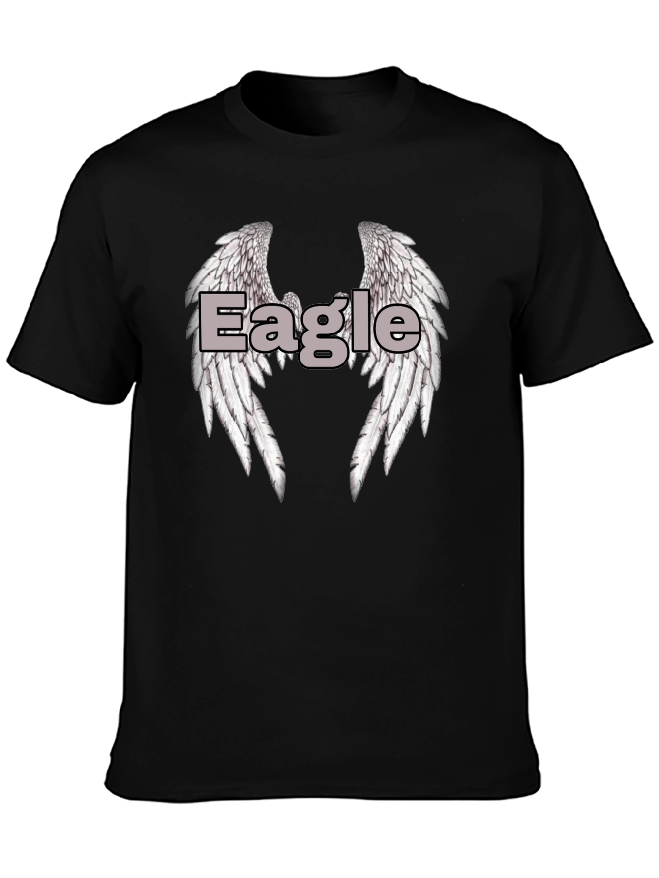 Eagle Wings Graphic Tee - Classic Black