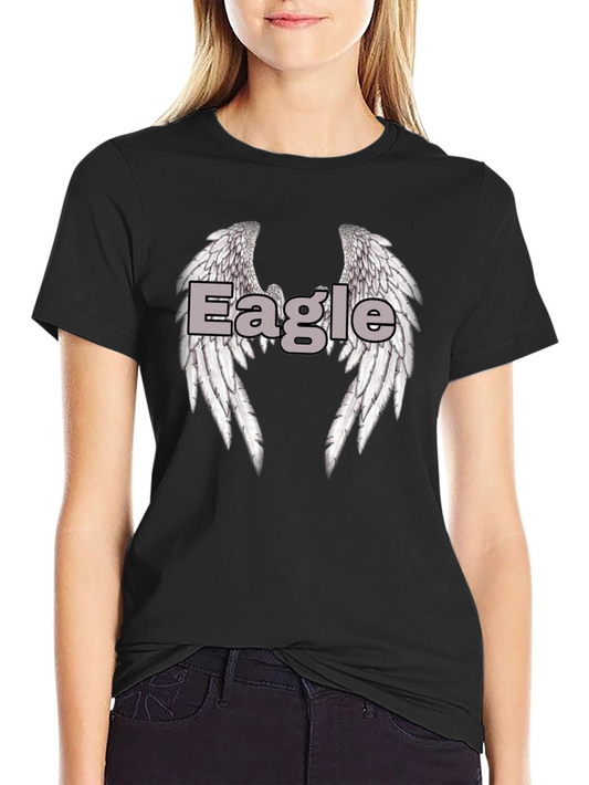 Eagle Wings Graphic Tee - Classic Black
