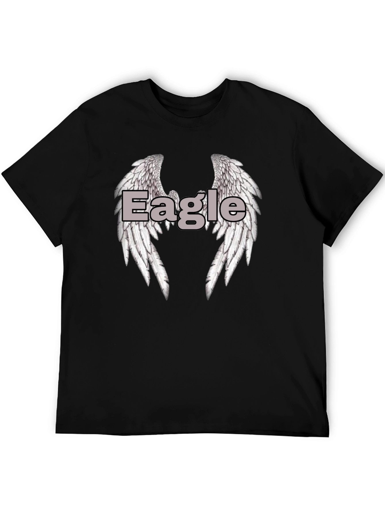 Eagle Wings Graphic Tee - Classic Black
