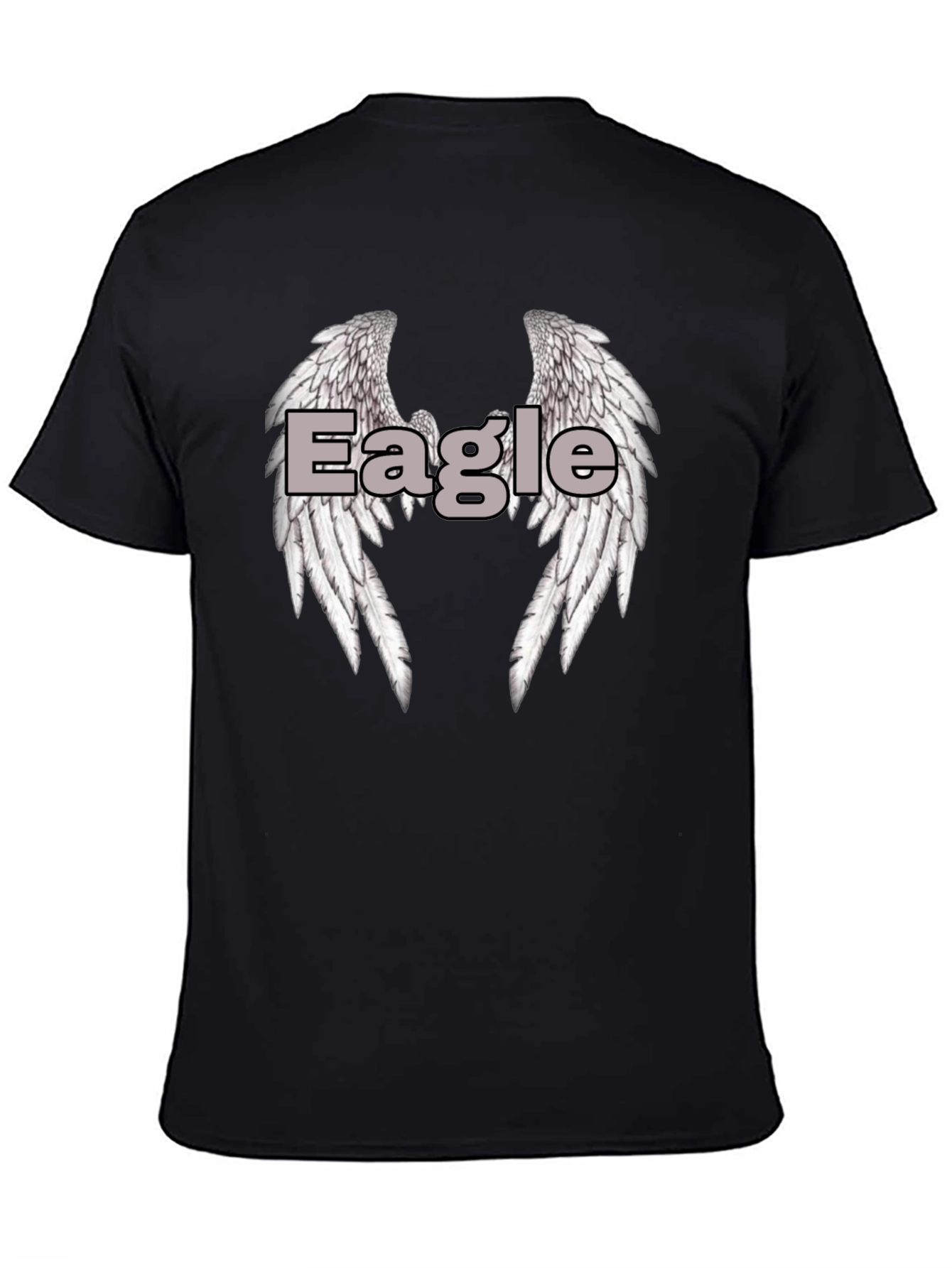 Eagle Wings Graphic Tee - Classic Black