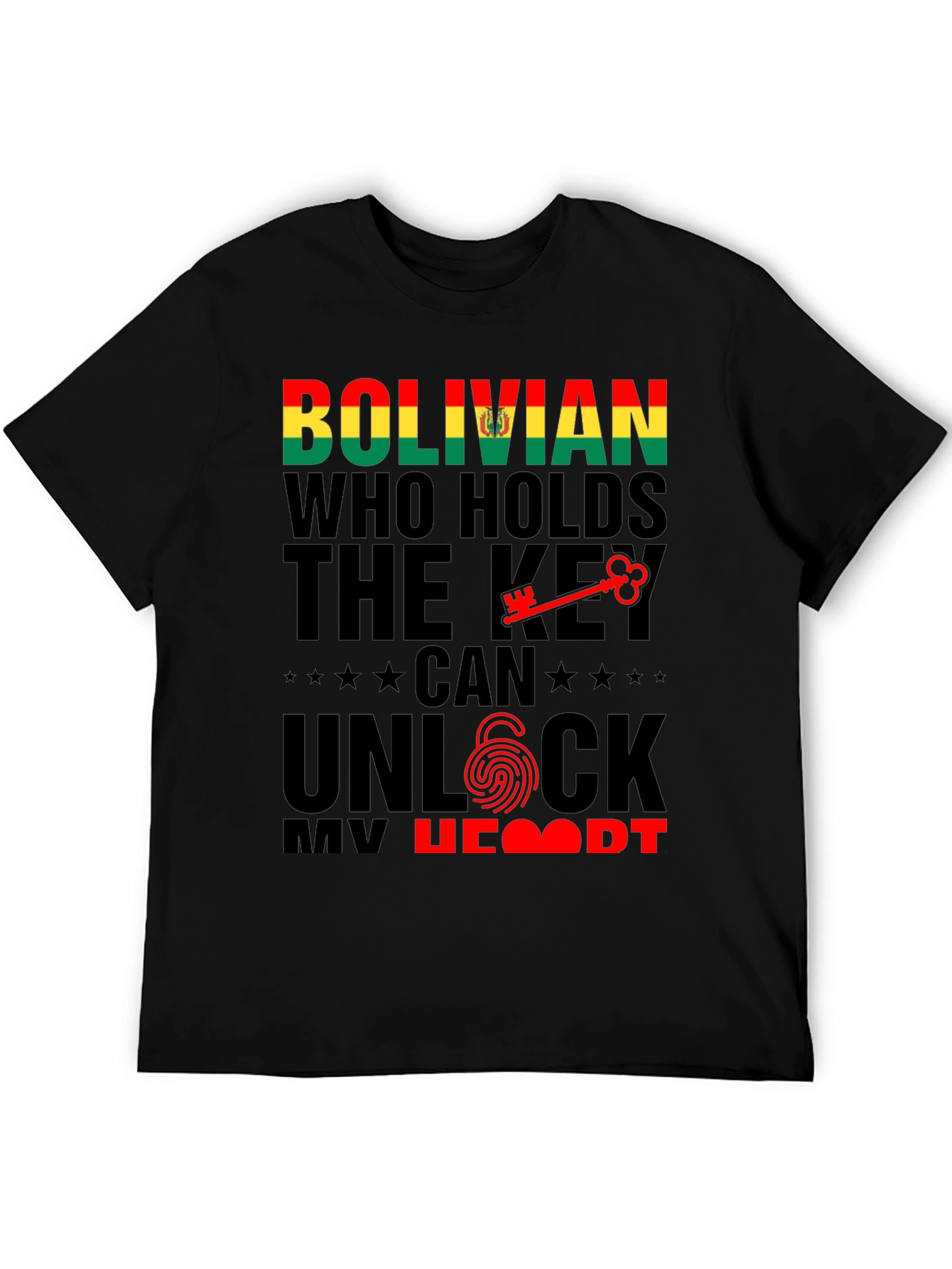 Bolivian Key to My Heart Graphic Tee