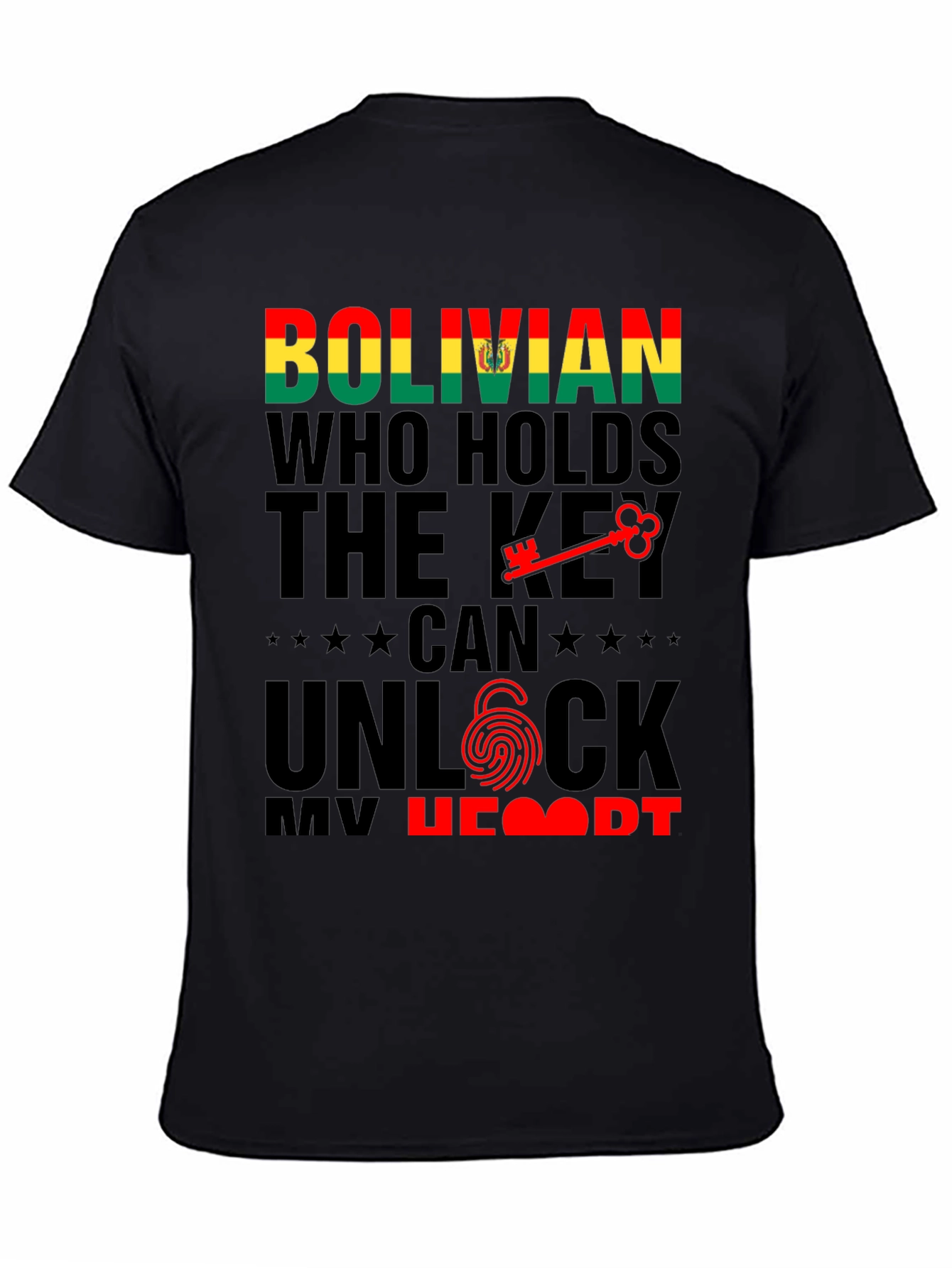 Bolivian Key to My Heart Graphic Tee