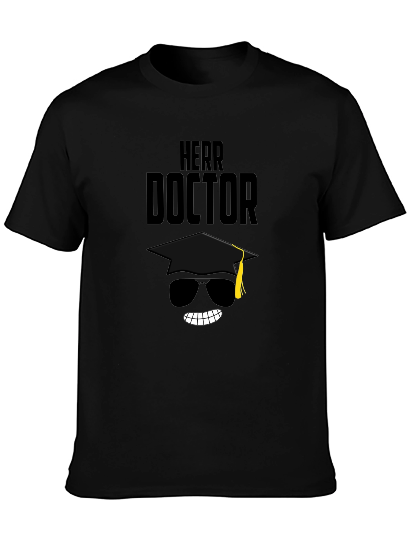 Herr Doctor Graduation T-Shirt - Black