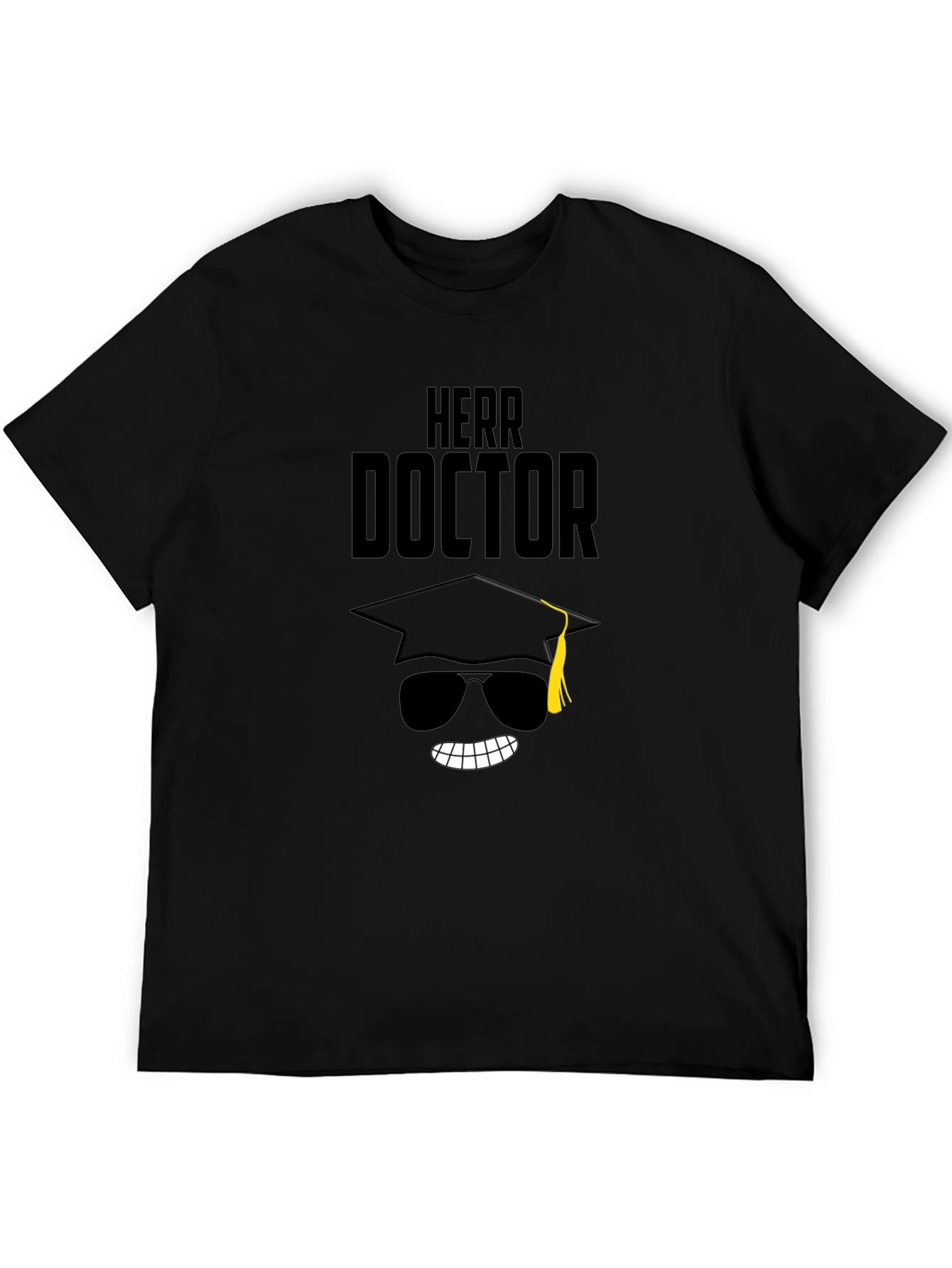 Herr Doctor Graduation T-Shirt - Black