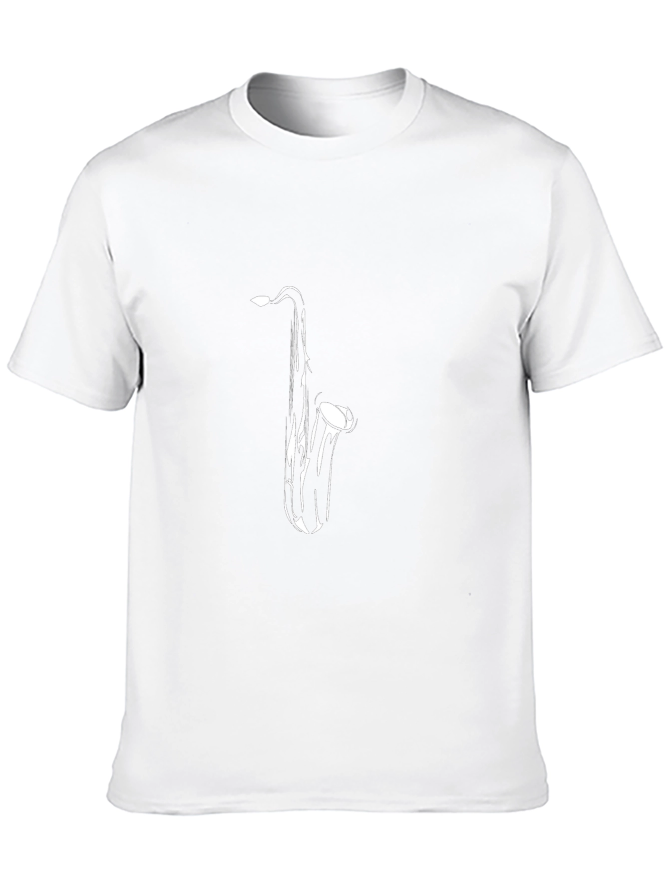 Saxophone Graphic Tee - Black Music Shirt