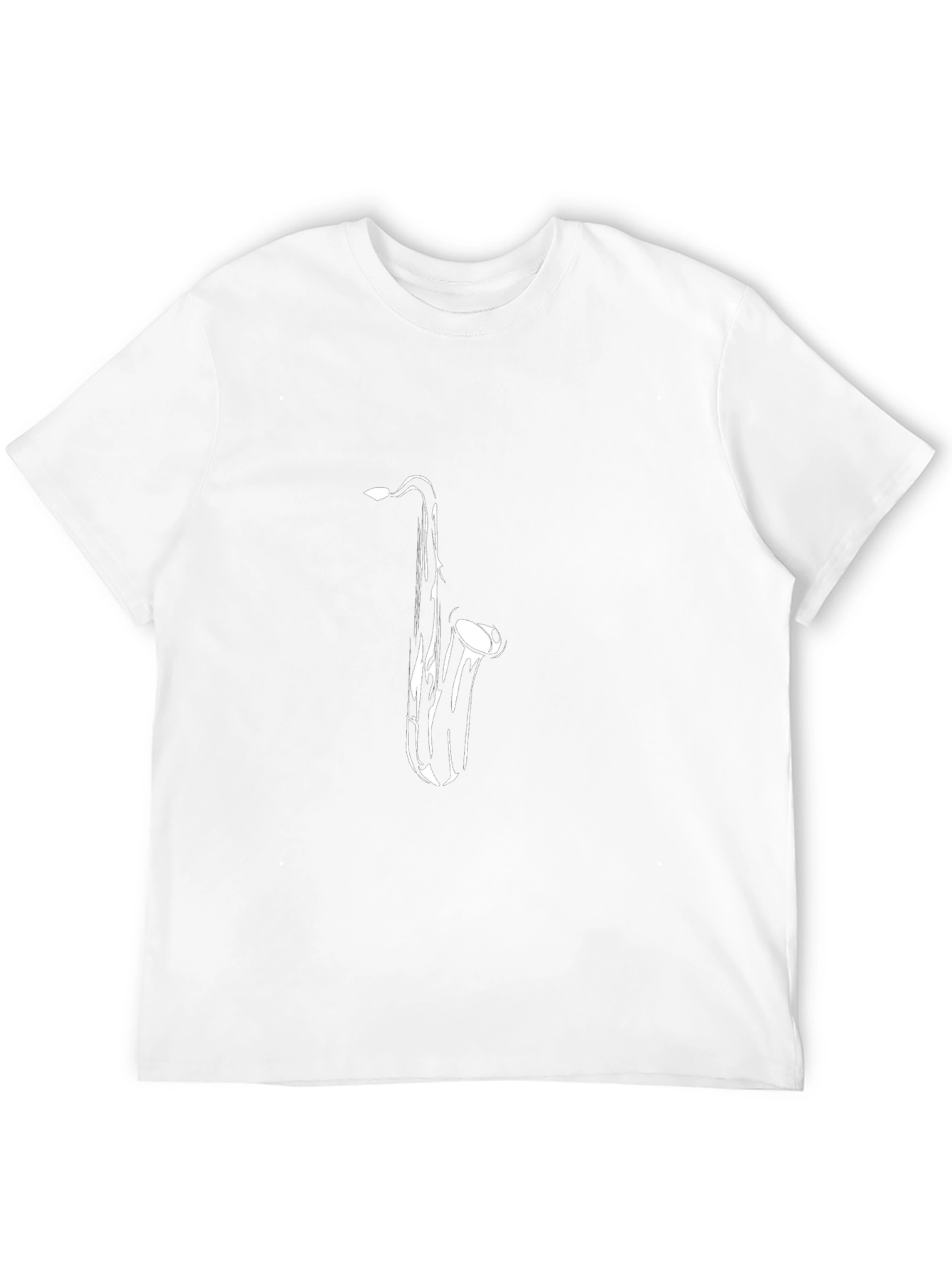 Saxophone Graphic Tee - Black Music Shirt