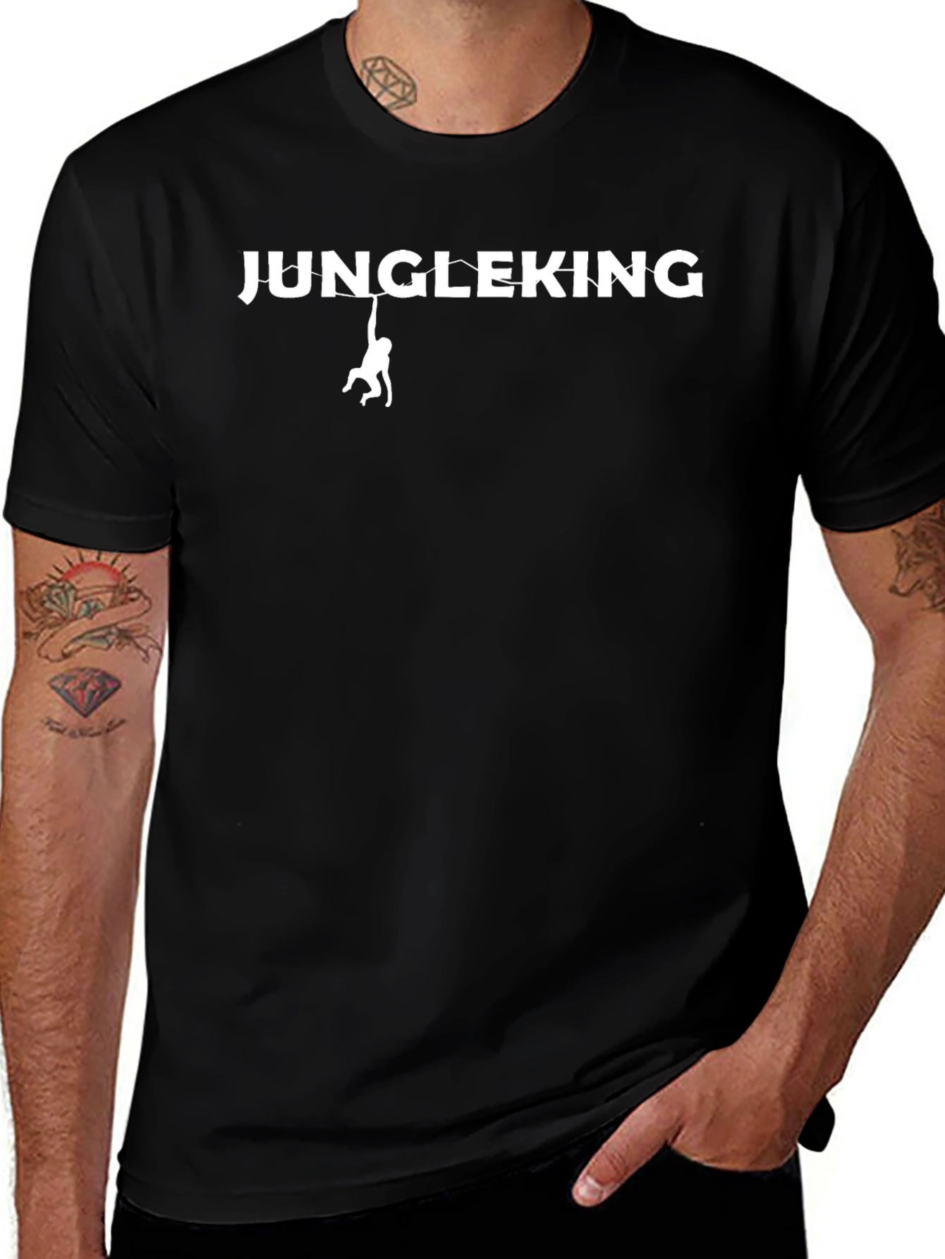 Jungleking Graphic Tee - Premium Cotton Crew Neck T-Shirt