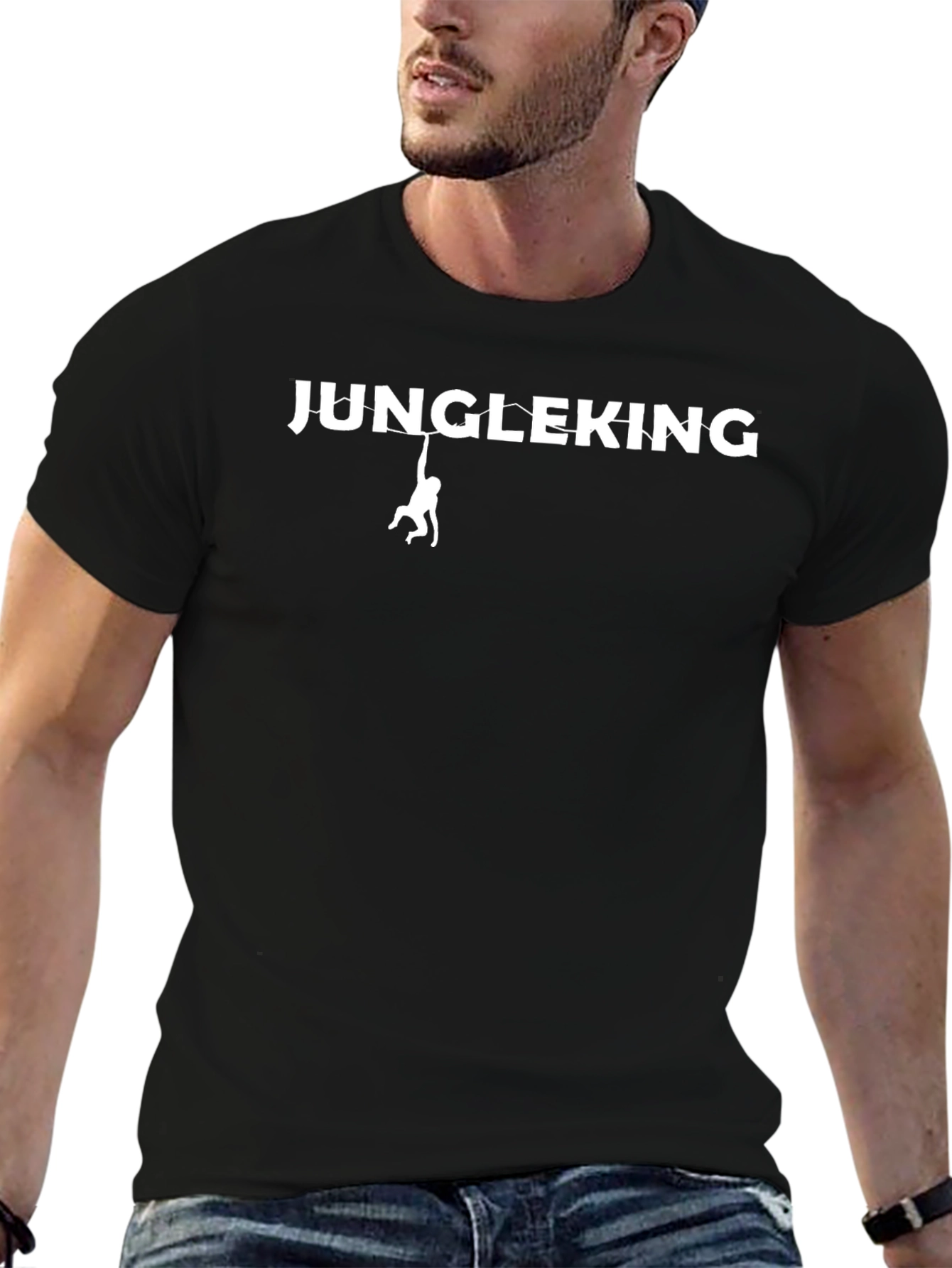 Jungleking Graphic Tee - Premium Cotton Crew Neck T-Shirt