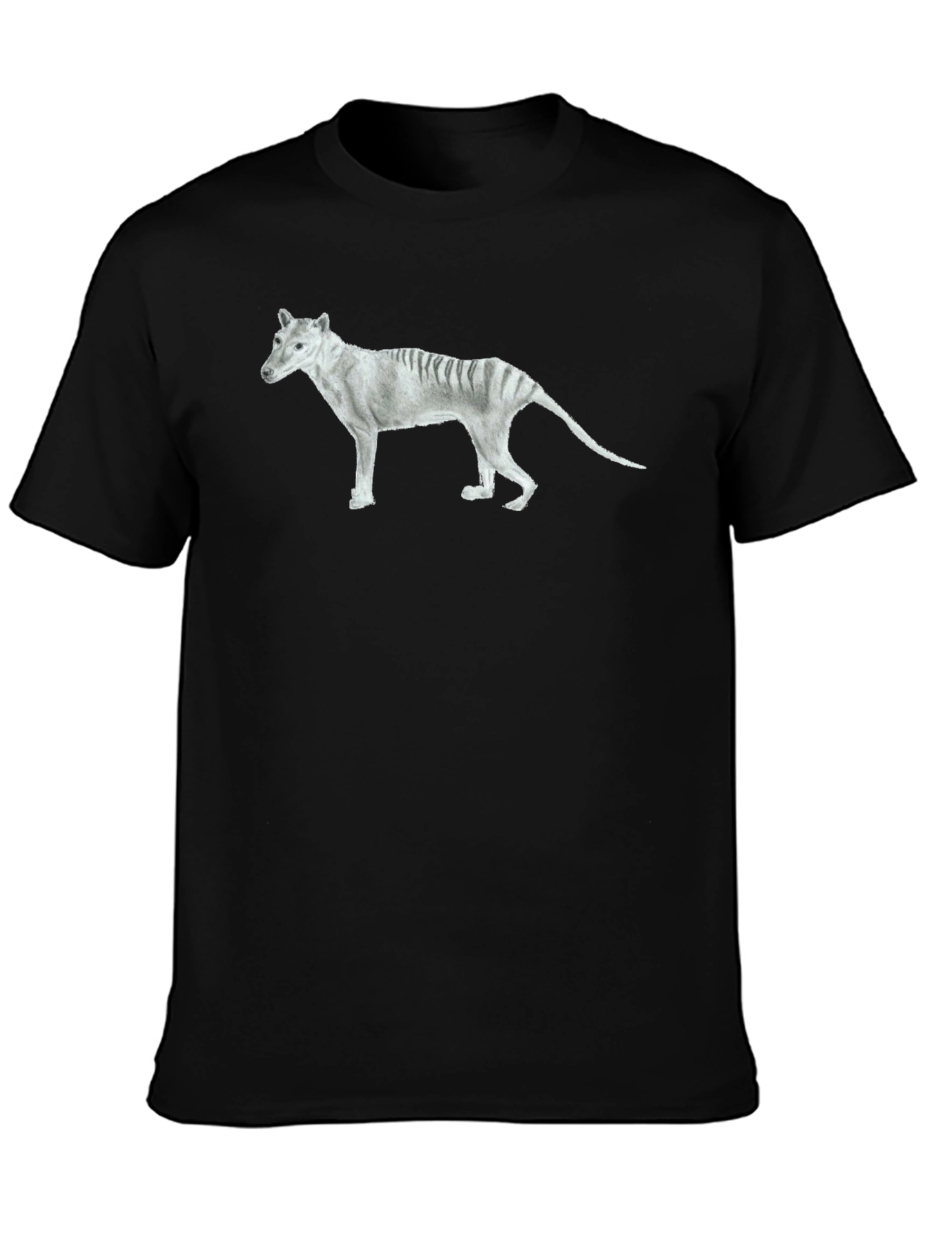 Tasmanian Tiger Graphic Tee - Extinct Animal T-Shirt