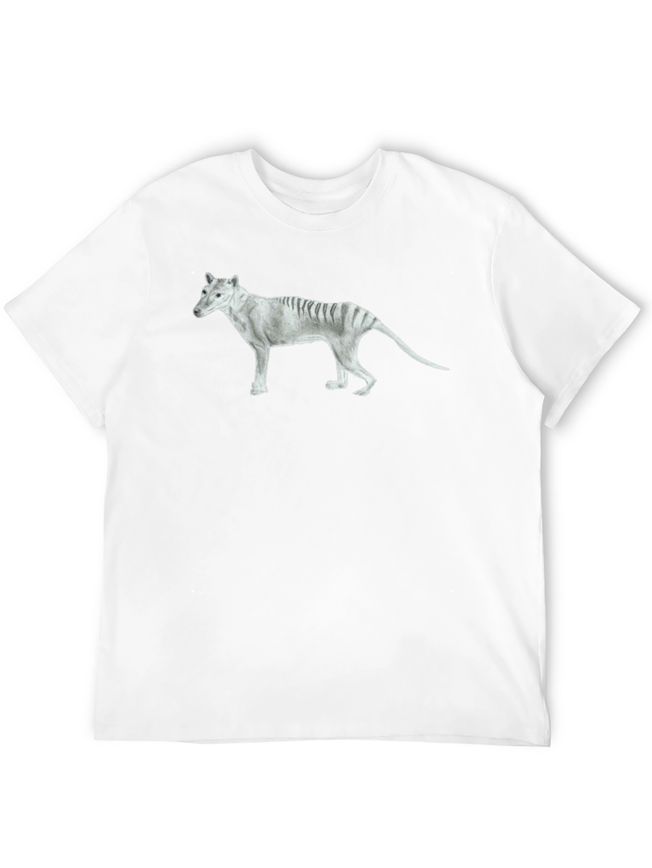 Tasmanian Tiger Graphic Tee - Extinct Animal T-Shirt