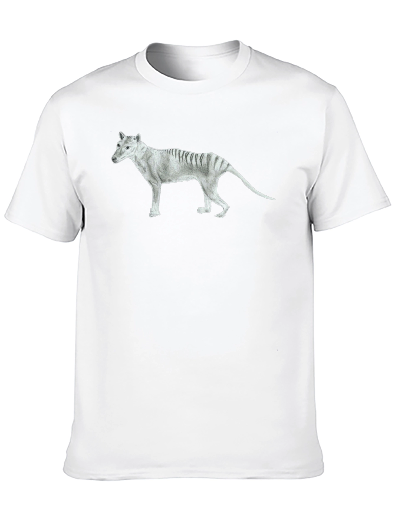 Tasmanian Tiger Graphic Tee - Extinct Animal T-Shirt