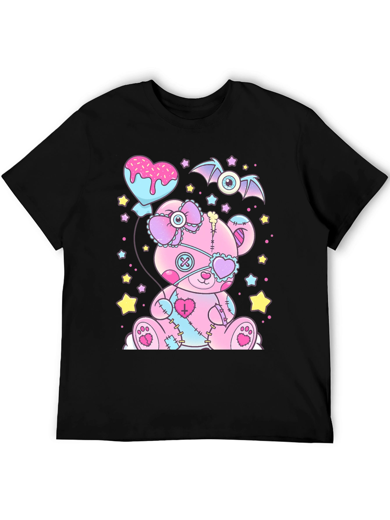 Creepy Cute Pastel Goth Teddy Bear T-Shirt
