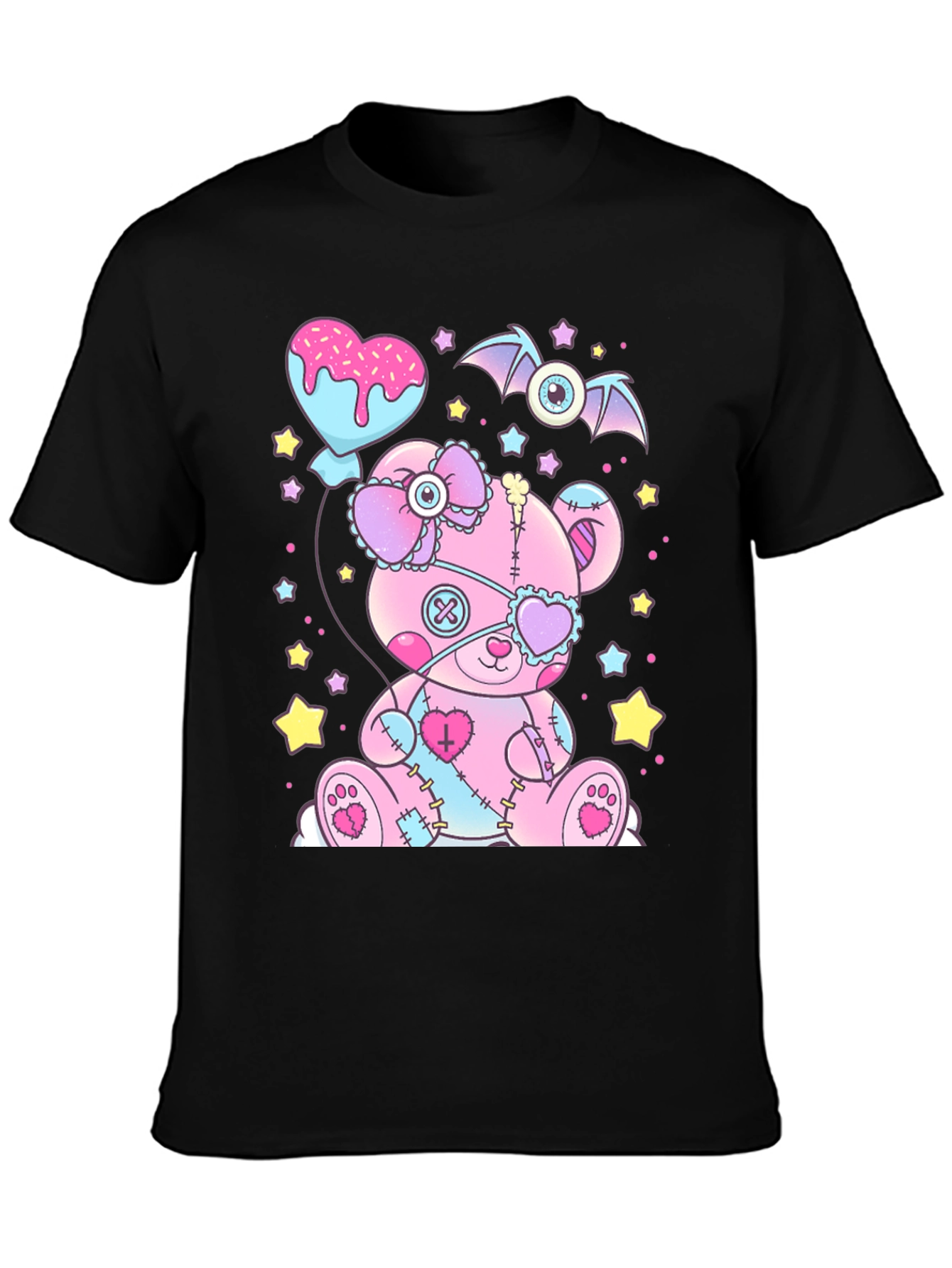 Creepy Cute Pastel Goth Teddy Bear T-Shirt