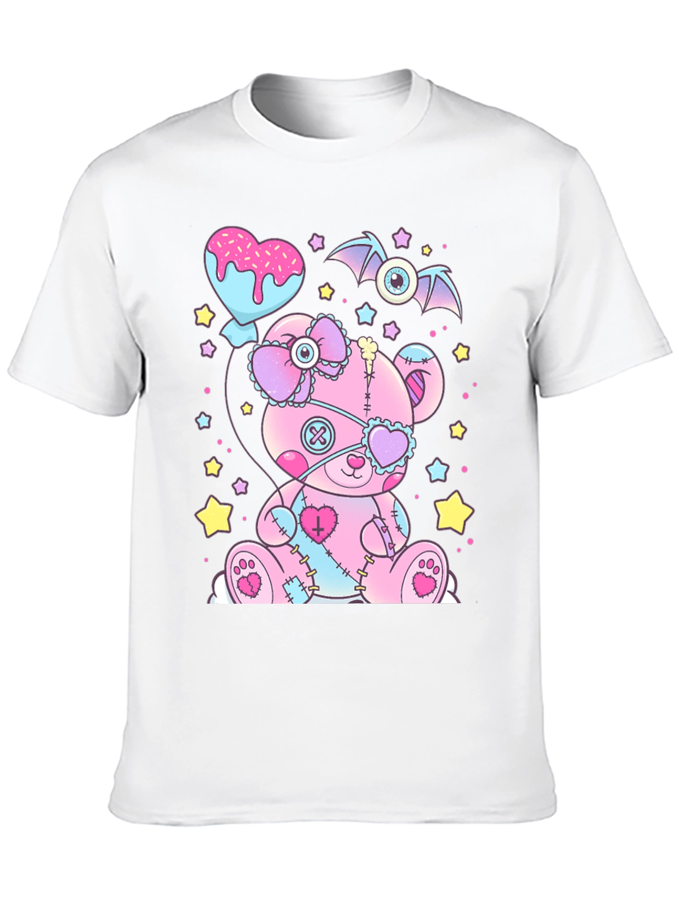 Creepy Cute Pastel Goth Teddy Bear T-Shirt