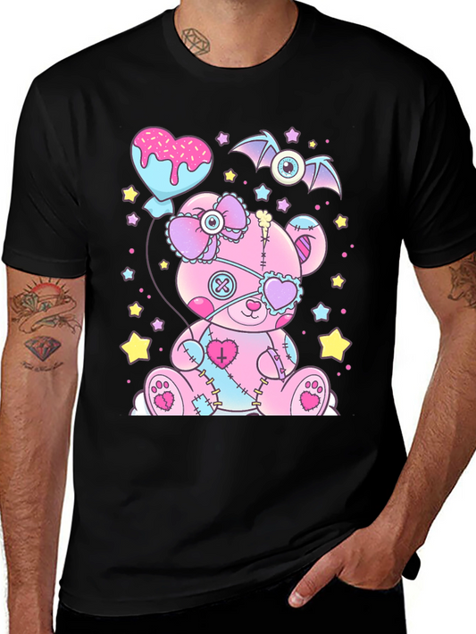 Creepy Cute Pastel Goth Teddy Bear T-Shirt
