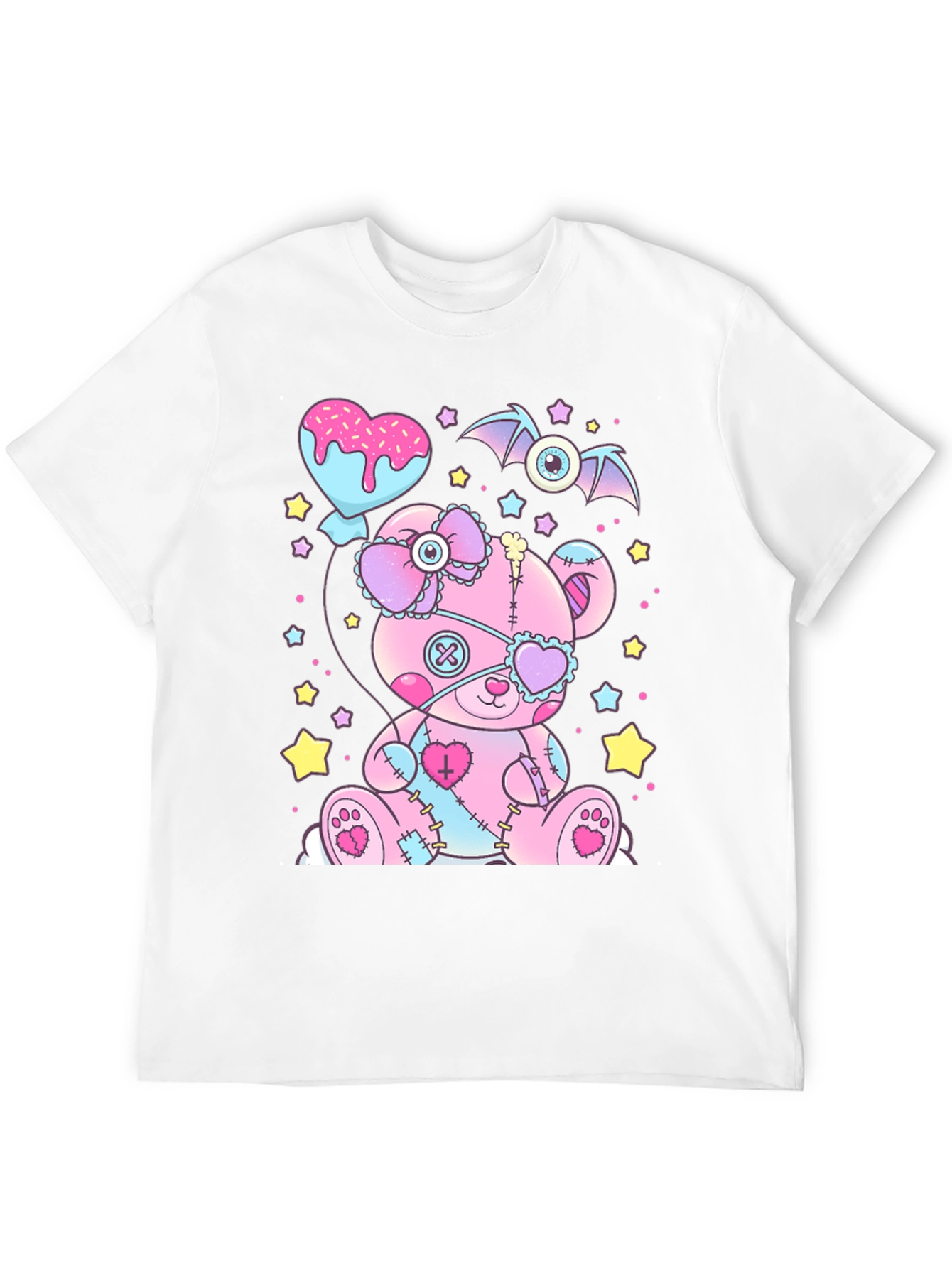 Creepy Cute Pastel Goth Teddy Bear T-Shirt