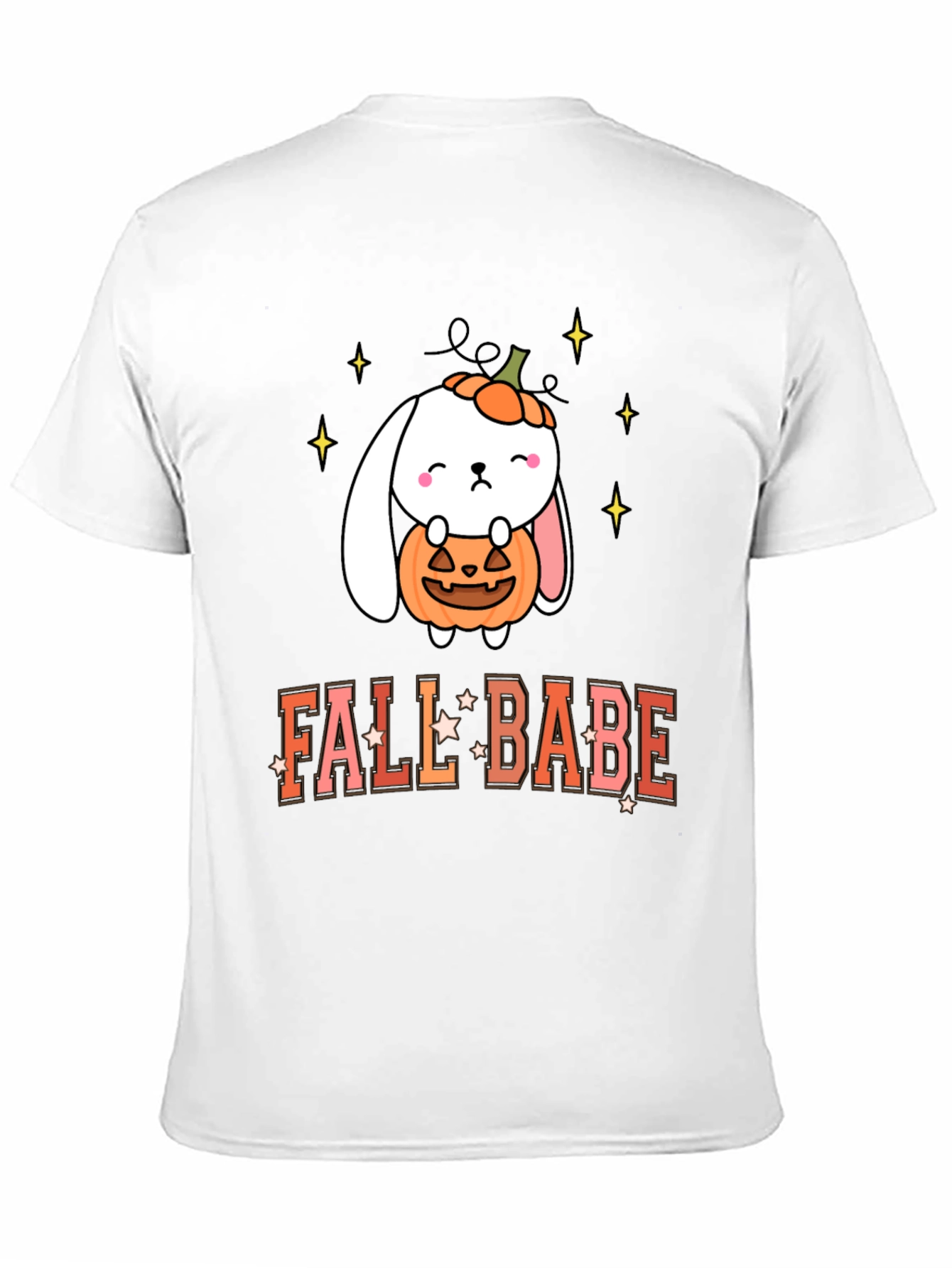Fall Babe Bunny Pumpkin T-Shirt
