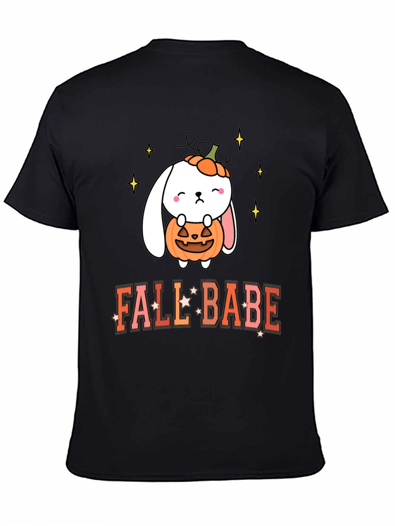 Fall Babe Bunny Pumpkin T-Shirt