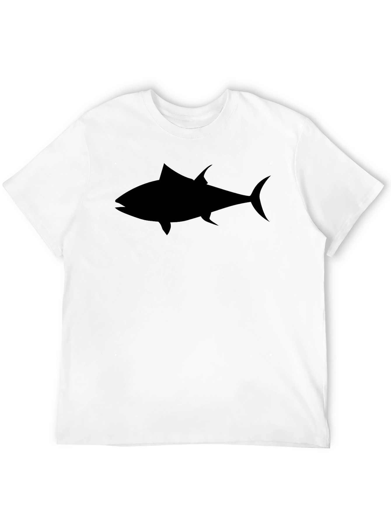 Mens Black Tuna Graphic Tee - Casual Style