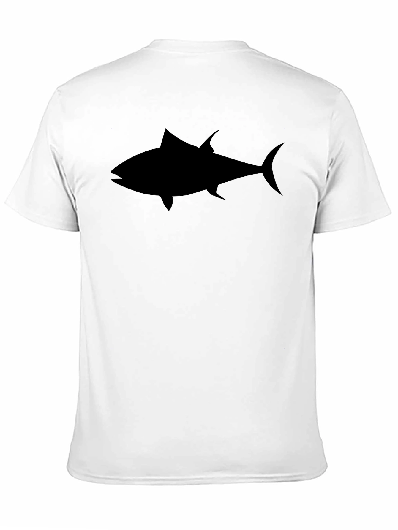 Mens Black Tuna Graphic Tee - Casual Style