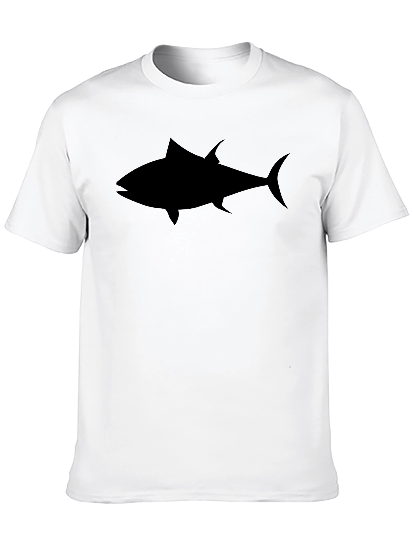 Mens Black Tuna Graphic Tee - Casual Style