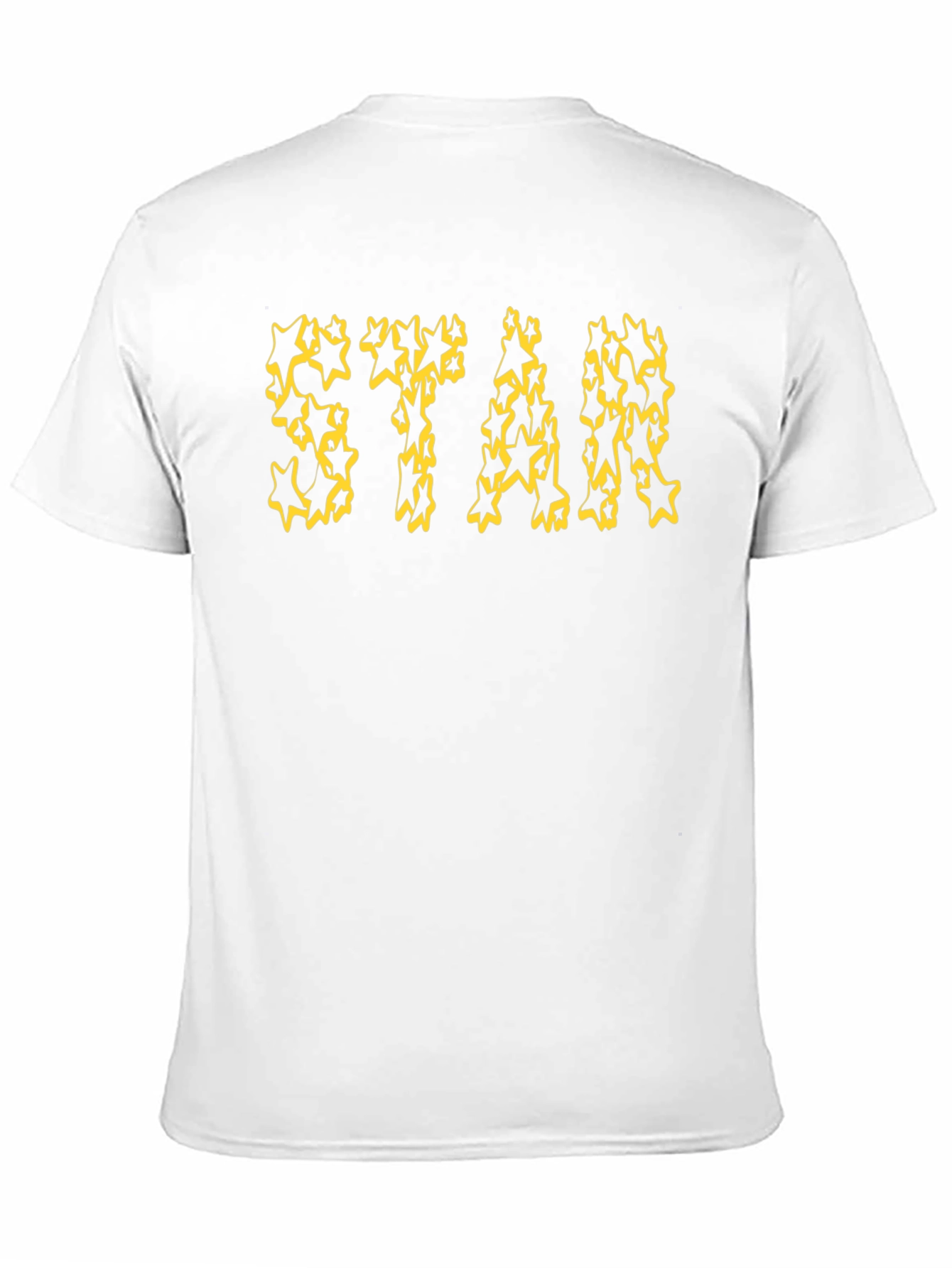 Star Graphic Tee - Black Cotton Casual Shirt