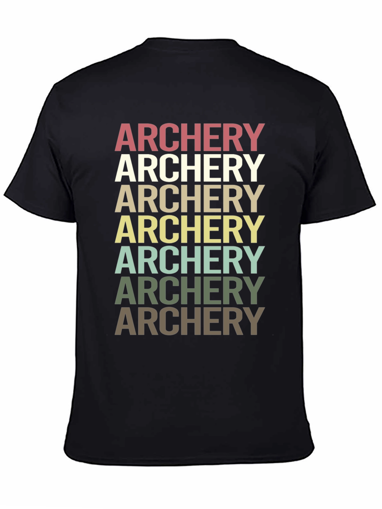 Retro Archery Graphic Tee - Unisex Black T-Shirt