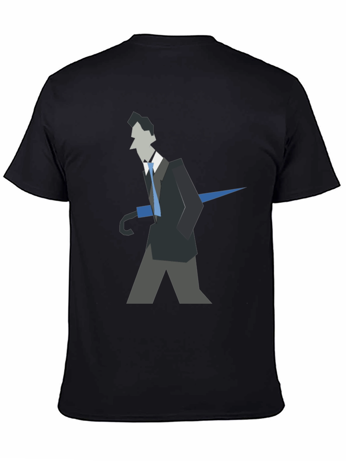 Geometric Man with Umbrella T-Shirt